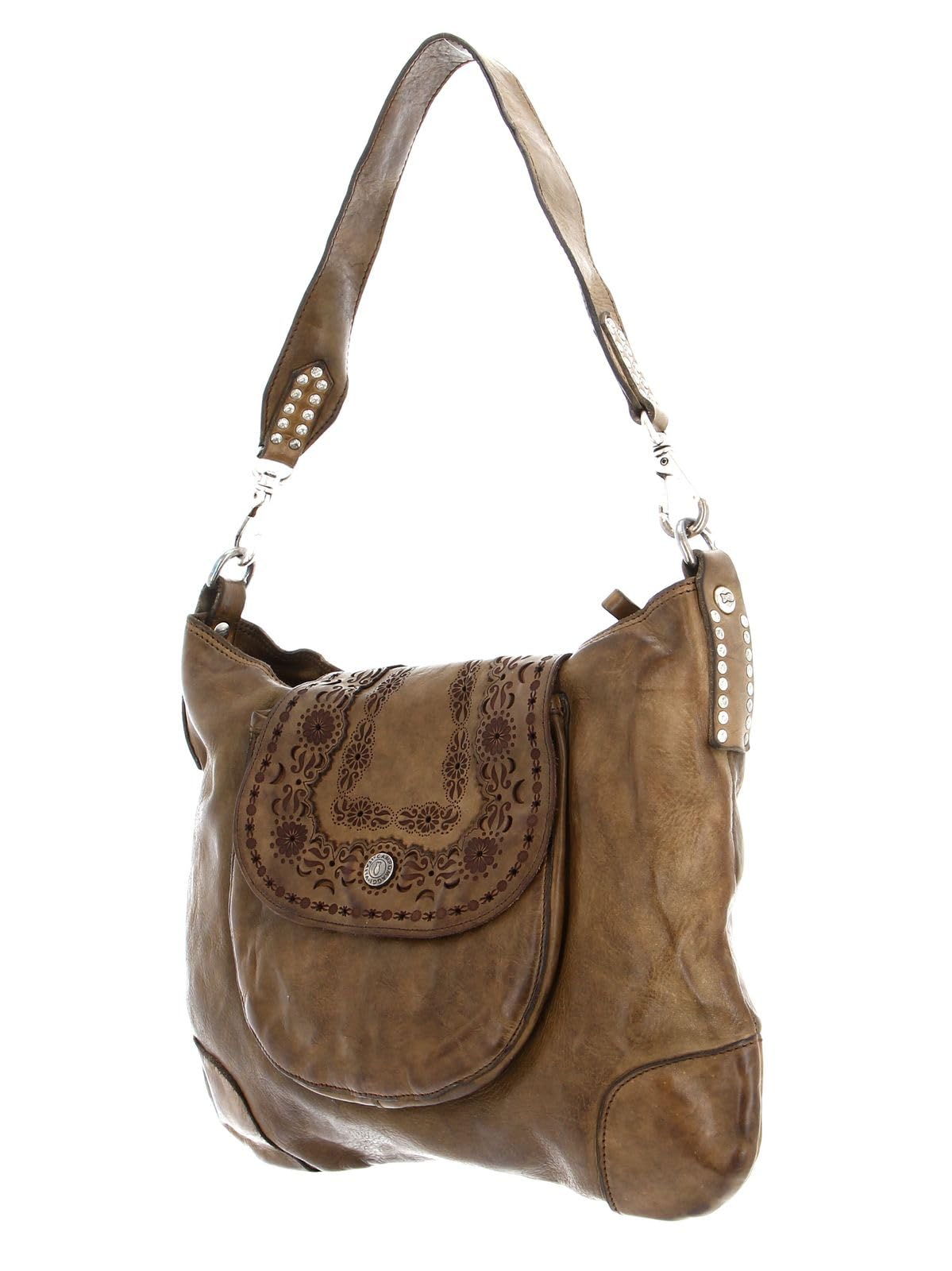 campomaggi-agnese-borsa-a-spalla-in-pelle-verde-militare image 3