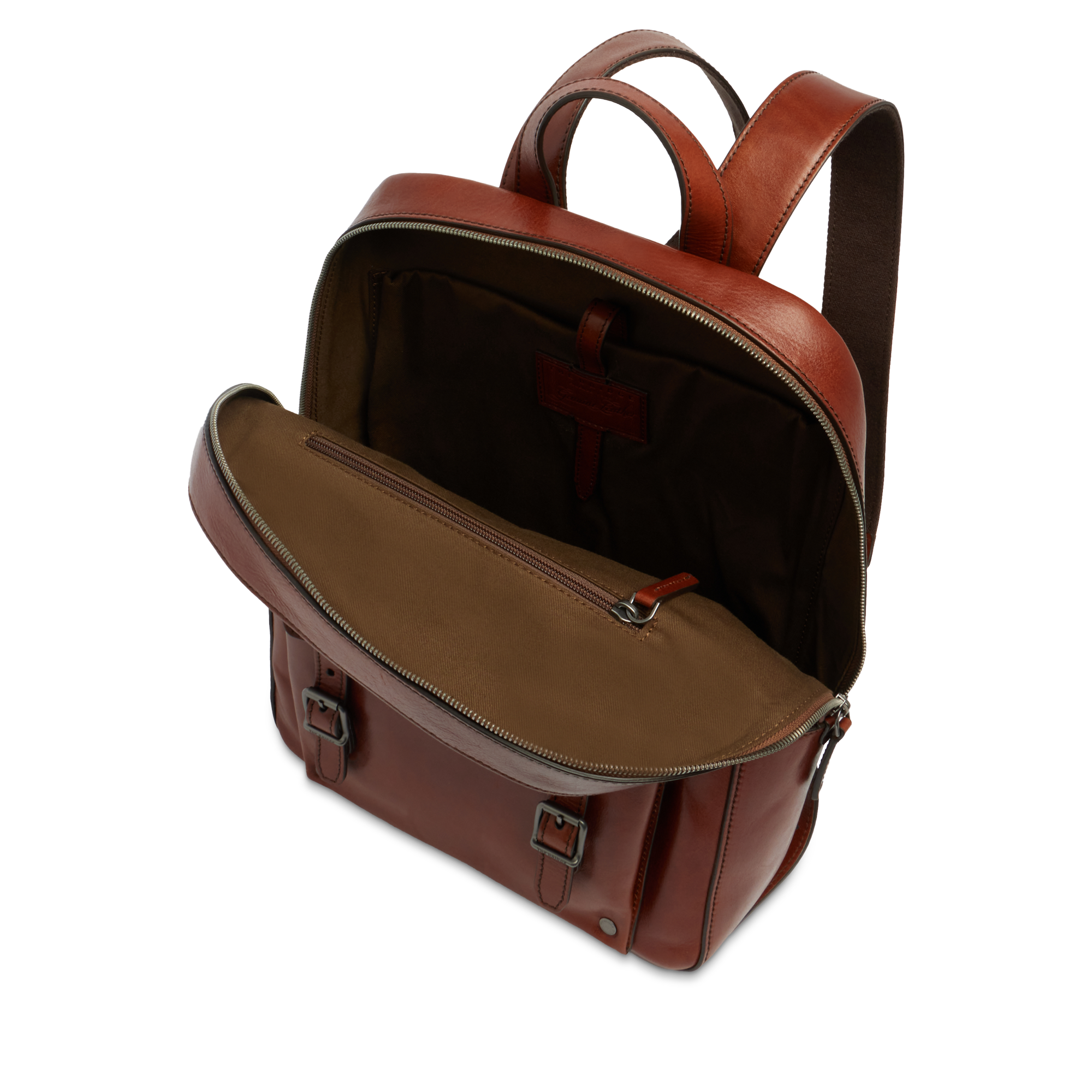 the-bridge-galileo-zaino-uomo-in-pelle-porta-pc-con-una-zip-marrone-rutenio image 4