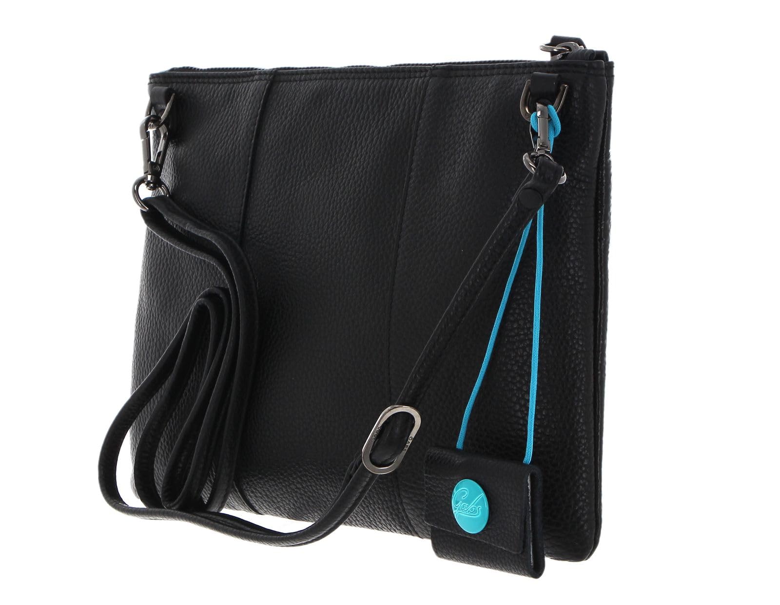 gabs-beyonce-pochette-m-multirighe-ruga-bicolor-black-toni-caldi-nero-fresia image 4