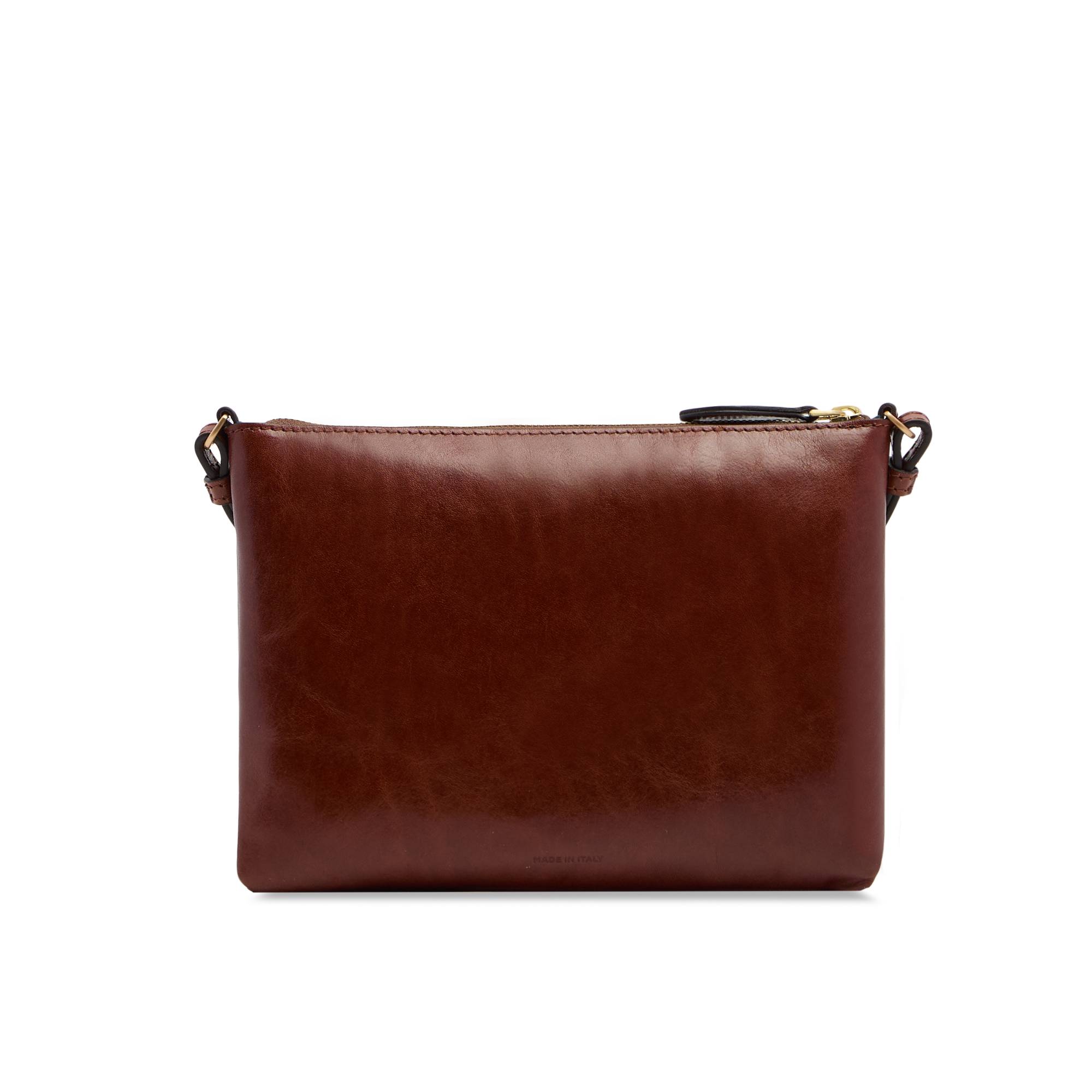the-bridge-frida-borsa-tracolla-donna-in-pelle-marrone-oro-con-zip image 3