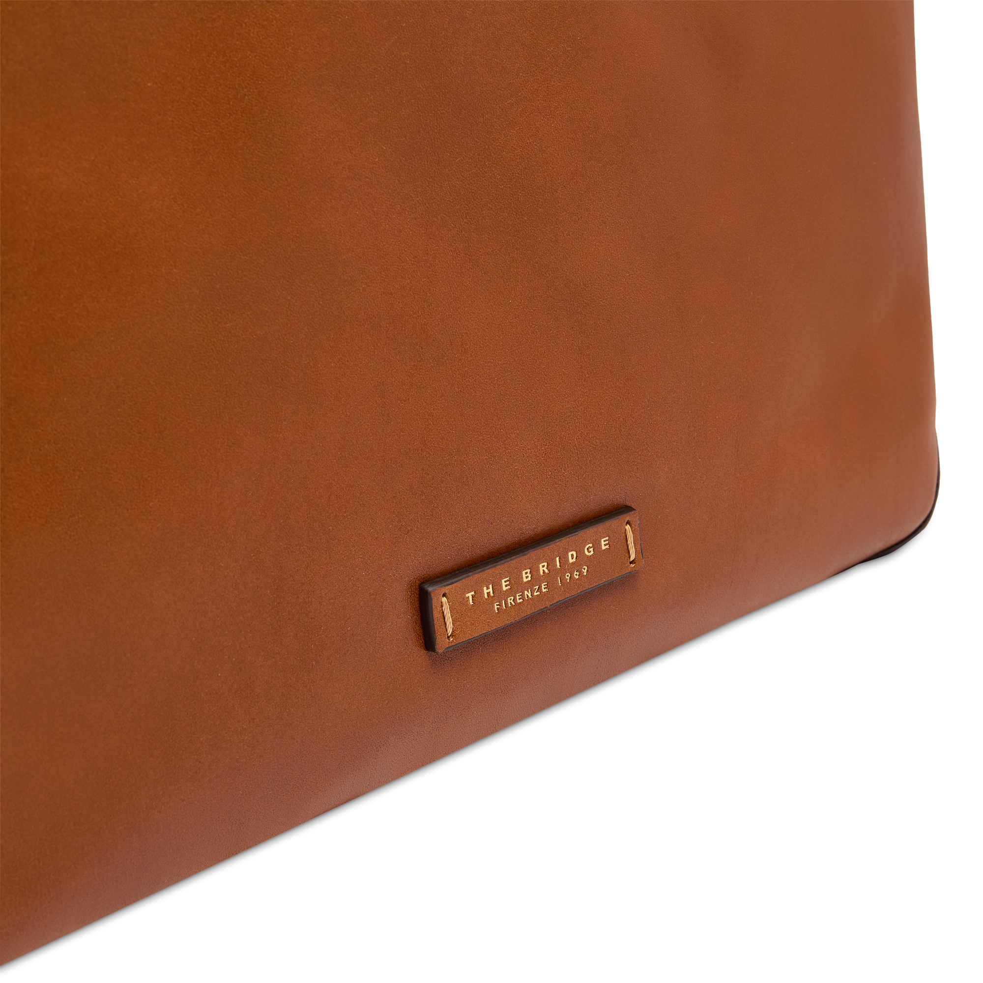 the-bridge-larissa-borsa-shopper-donna-pelle-cognac-oro image 5