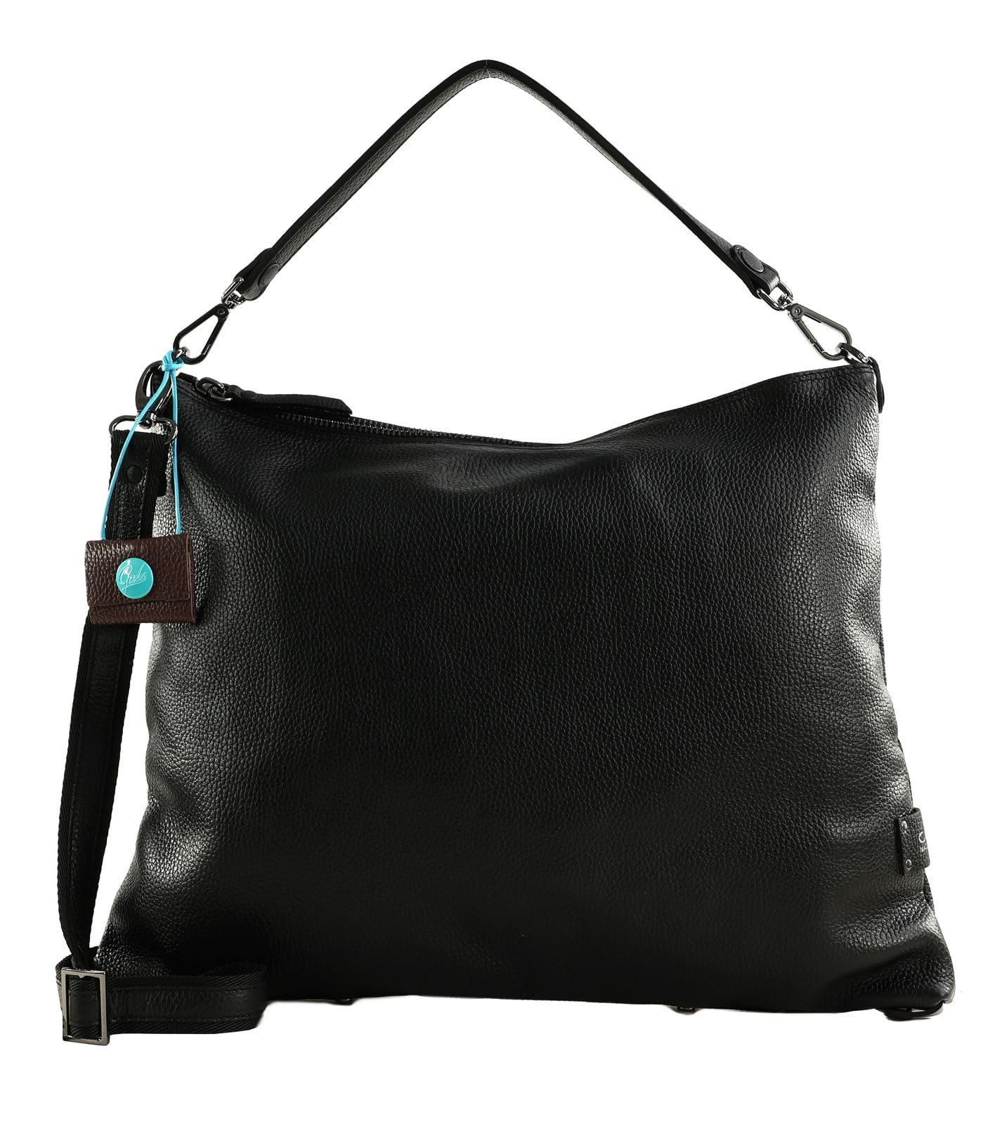 gabs-filippa-borsa-in-pelle-nero-39-x-30-x-12-cm-tracolla-regolabile-made-in-ita image 1