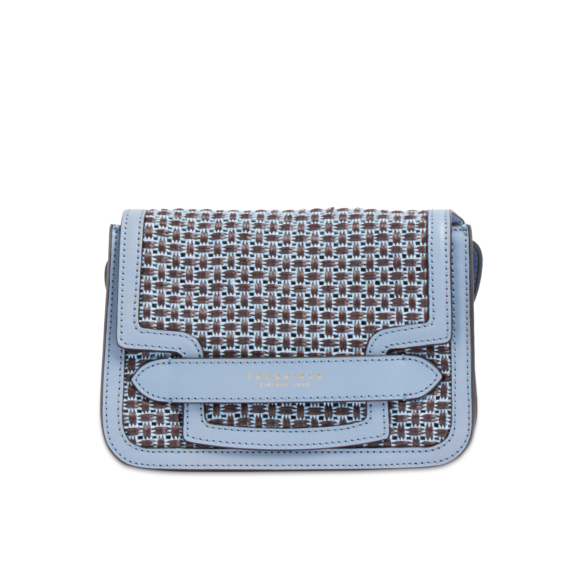 the-bridge-lucrezia-wow-borsa-tracolla-in-rafia-e-cotone-con-finiture-in-pelle image 1