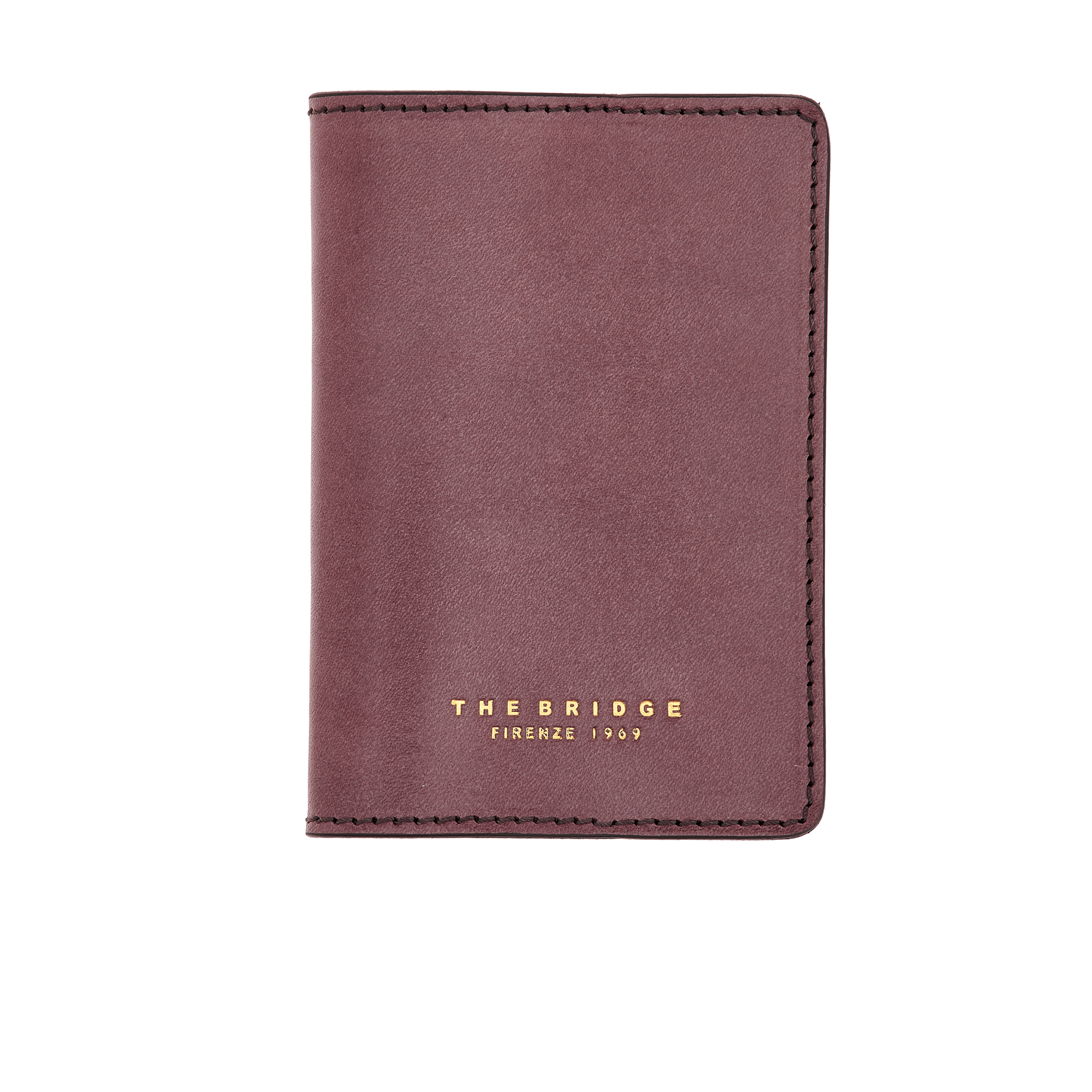 the-bridge-porta-passaporto-pelle-orchidea-con-oro-unisex image 1