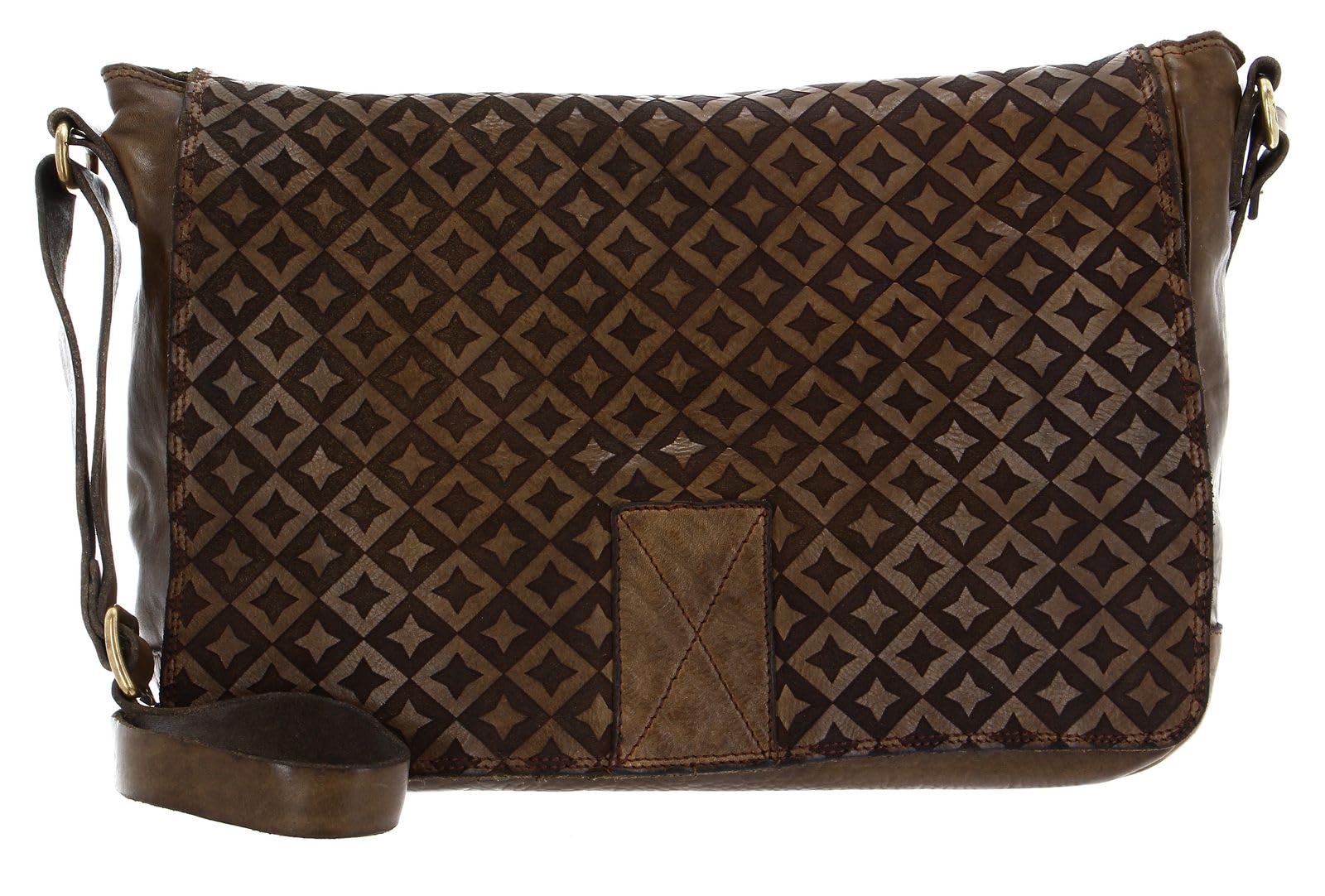 campomaggi-agnese-borsa-a-tracolla-crossbody-in-pelle-verde-militare-marrone image 1