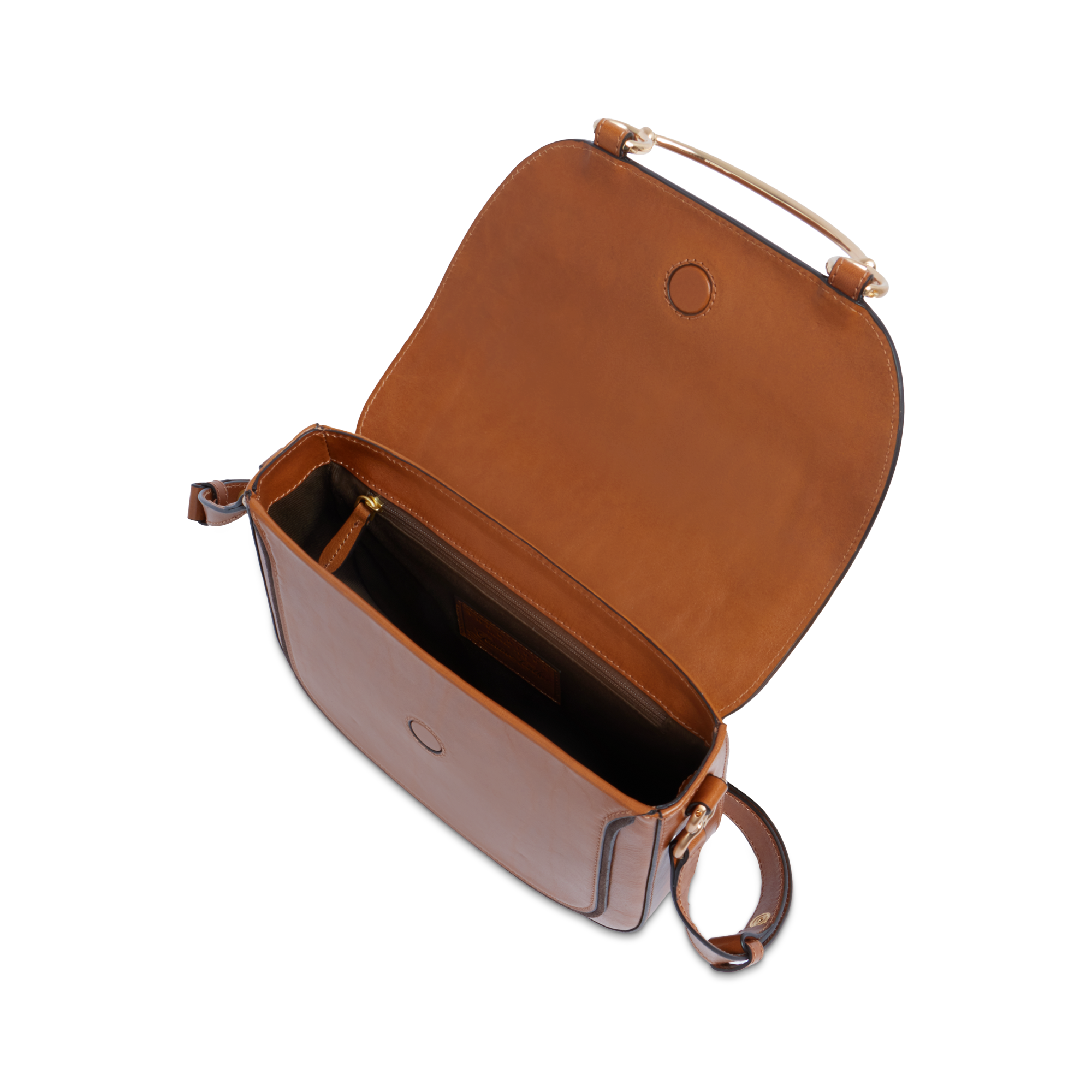 the-bridge-luce-borsa-in-pelle-donna-con-tracolla-cognac-oro image 4