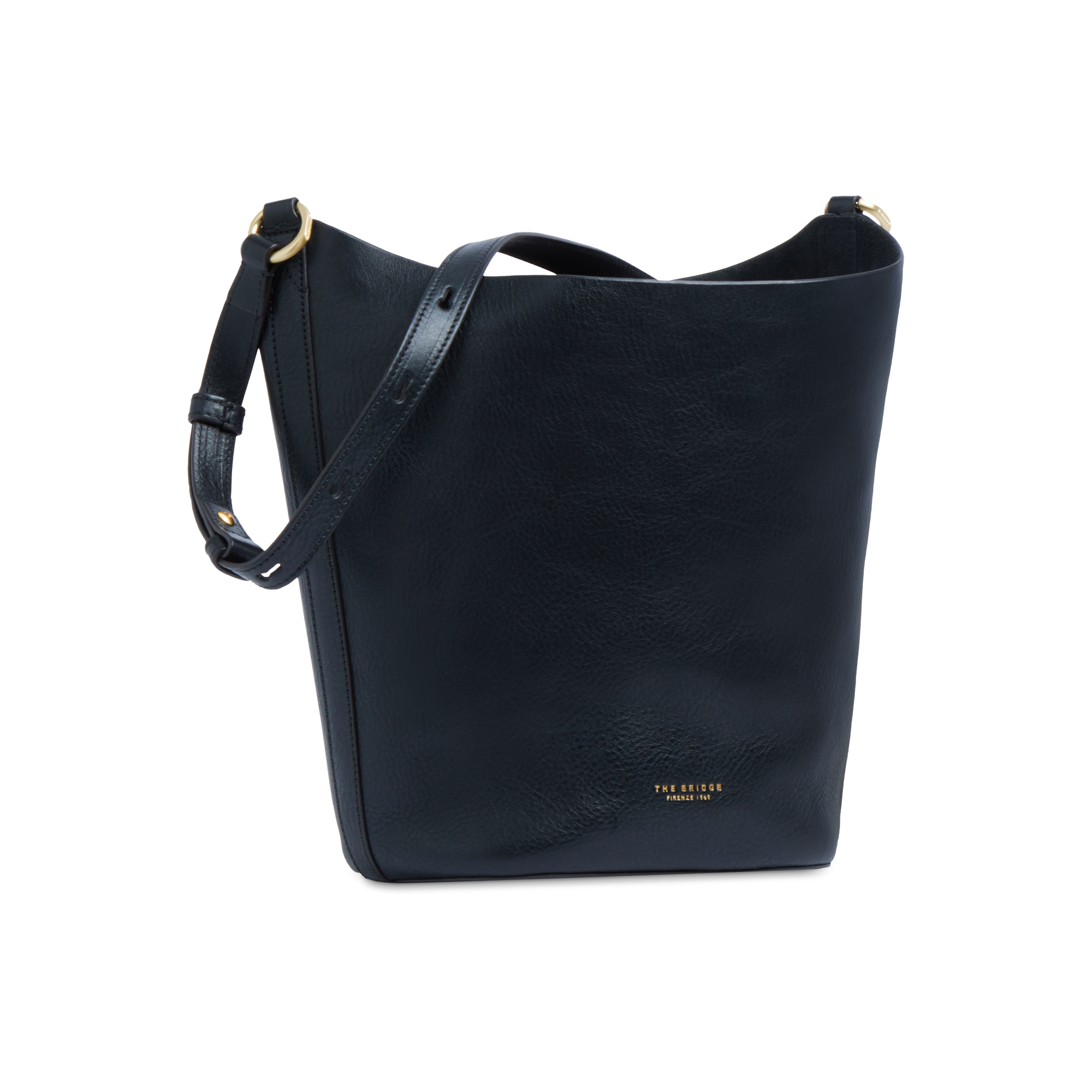 the-bridge-borsa-secchiello-in-pelle-morbida-nera-luce-soft-donna image 2