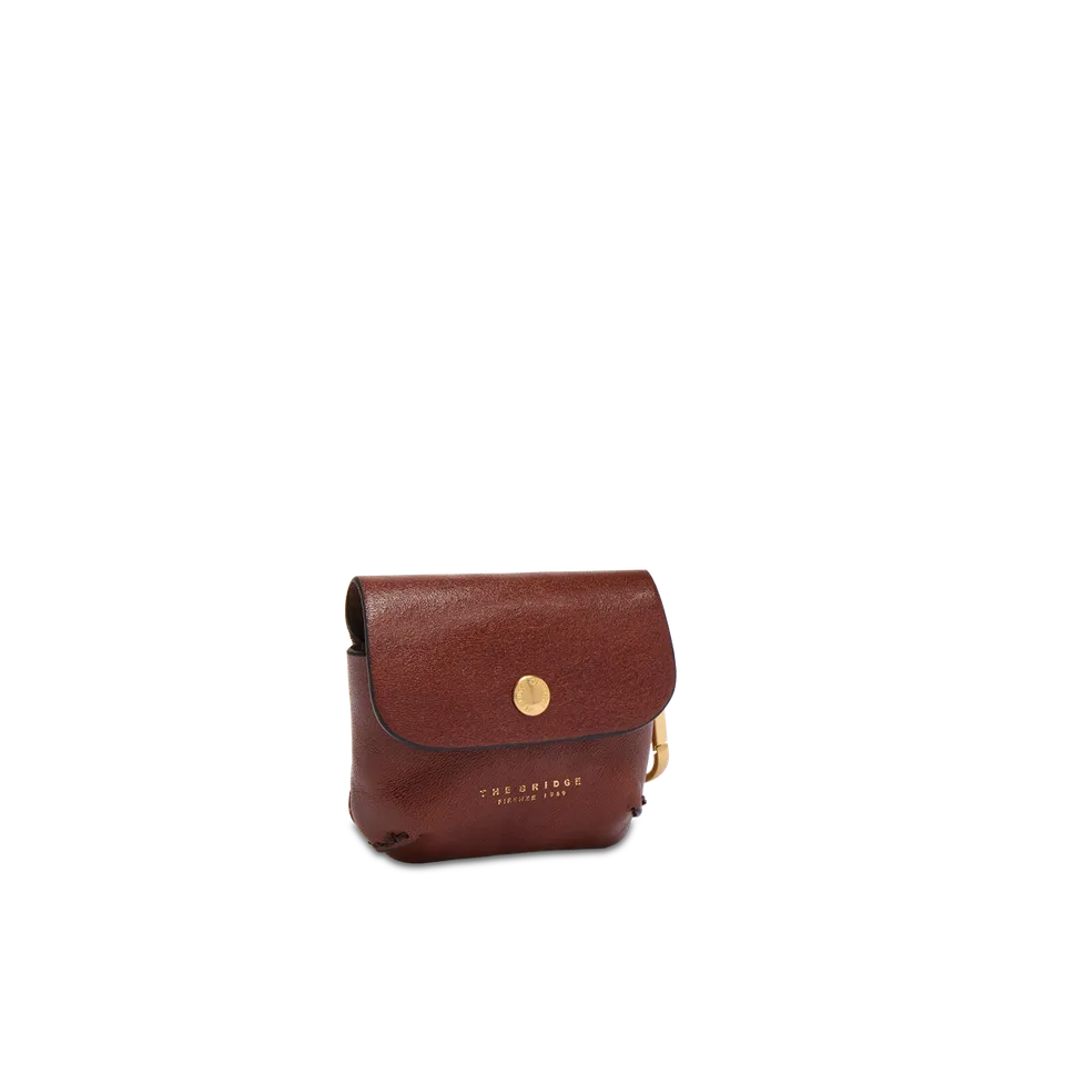 the-bridge-custodia-airpods-in-pelle-bovina-marrone-oro image 1