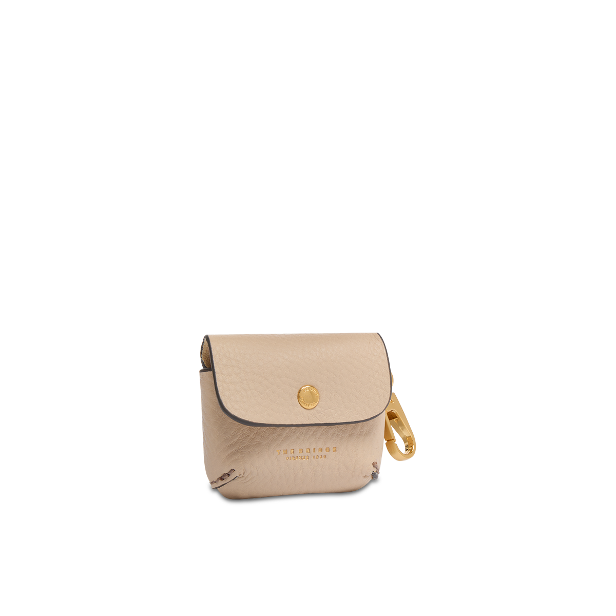 the-bridge-custodia-airpods-in-pelle-butter-con-oro image 1