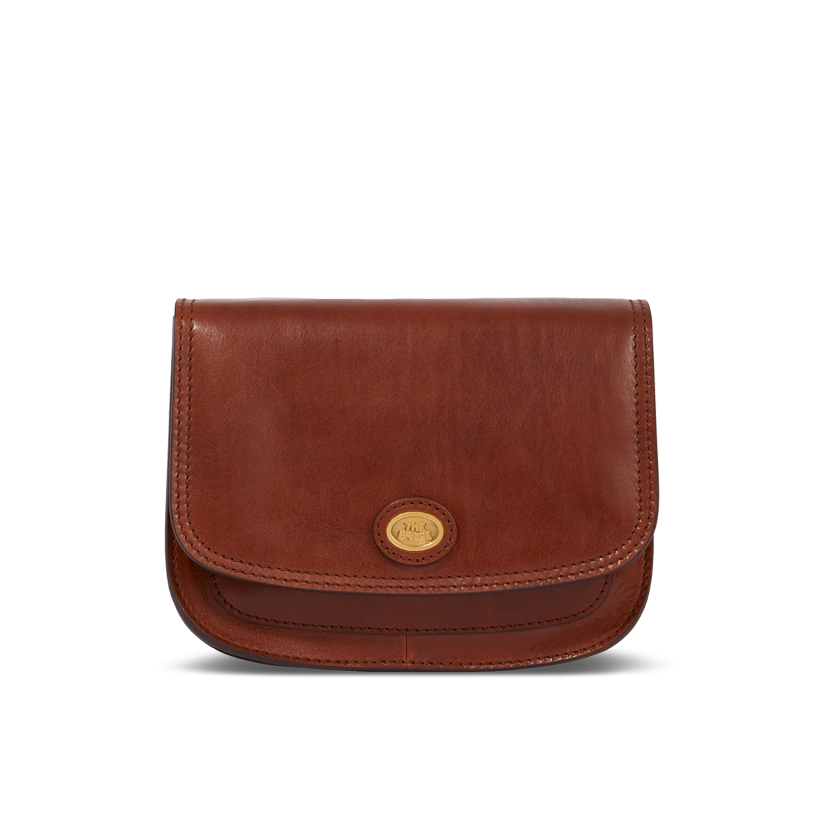 the-bridge-story-borsa-a-tracolla-in-pelle-marrone-oro-a-scomparti image 1