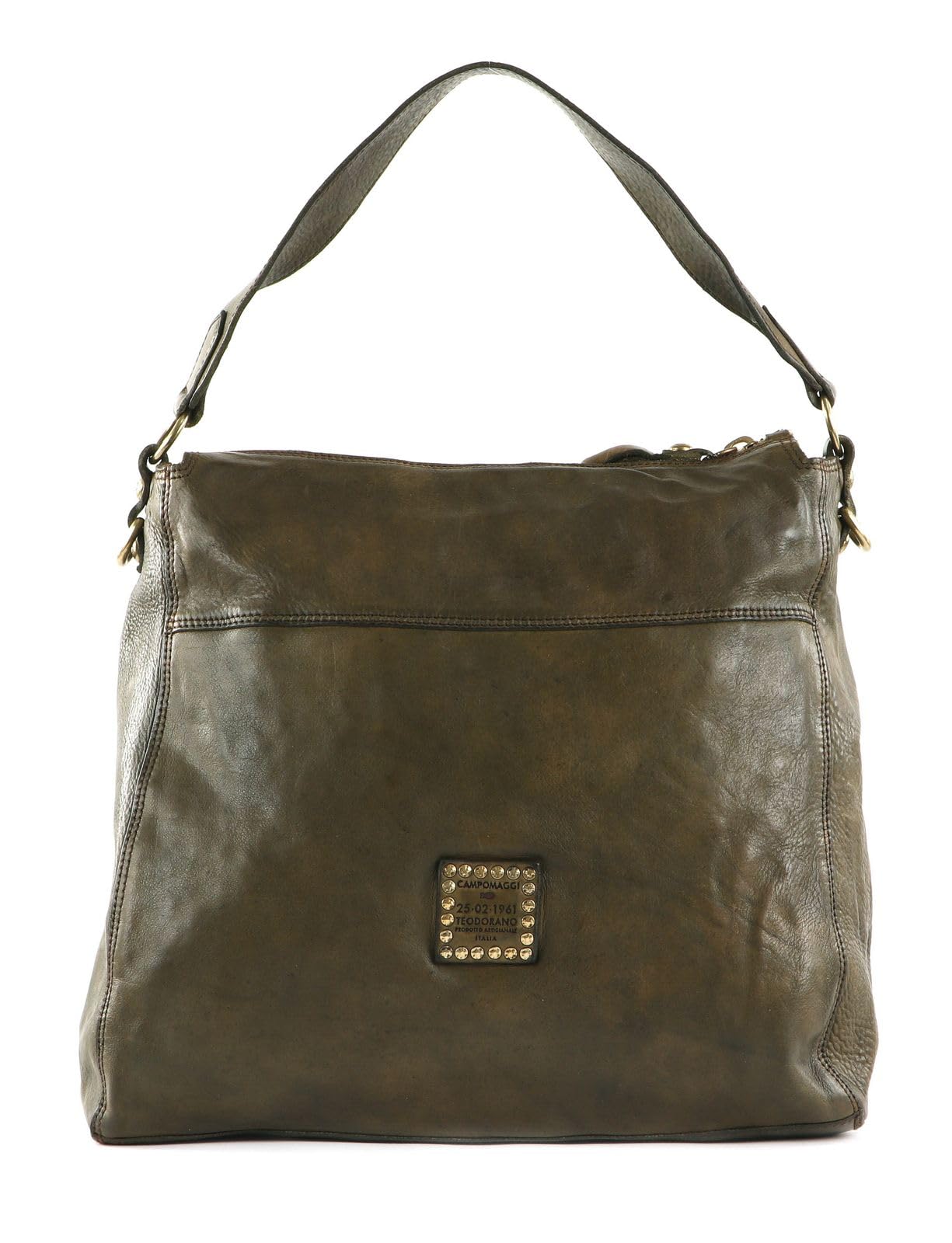 campomaggi-agnese-borsa-a-tracolla-in-pelle-verde-militare-oliva-2 image 4