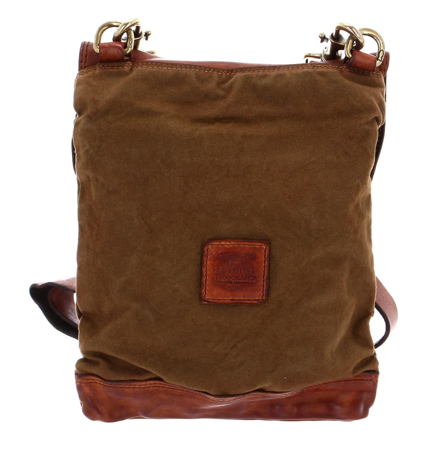 campomaggi-agnese-borsa-a-tracolla-crossbody-verde-militare-testa-di-moro-cognac image 4