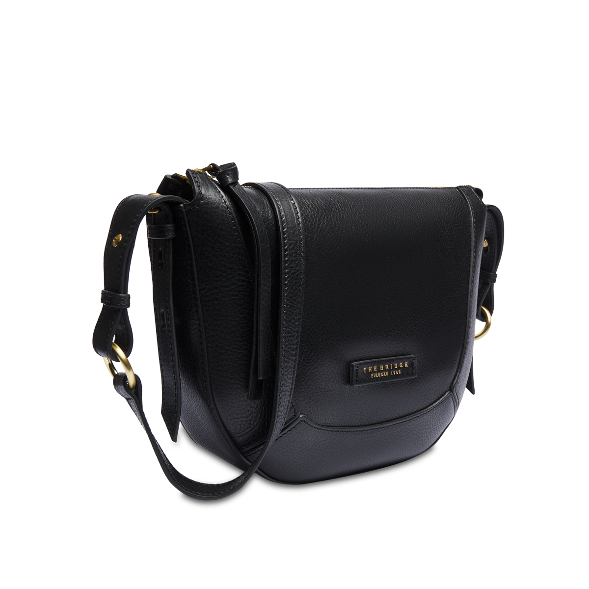 the-bridge-fedora-borsa-a-tracolla-donna-piccola-in-pelle-nera image 2