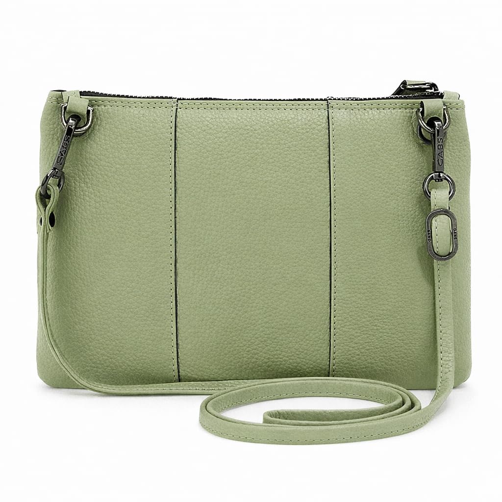 gabs-beyonce-s-pochette-tracolla-donna-in-pelle-bull-basic-celadon image 3