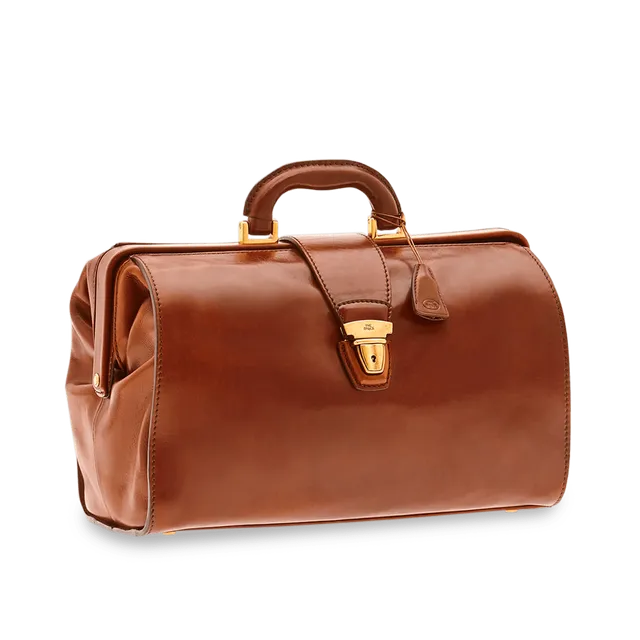 the-bridge-borsa-da-medico-in-pelle-marrone-oro-2 image 1