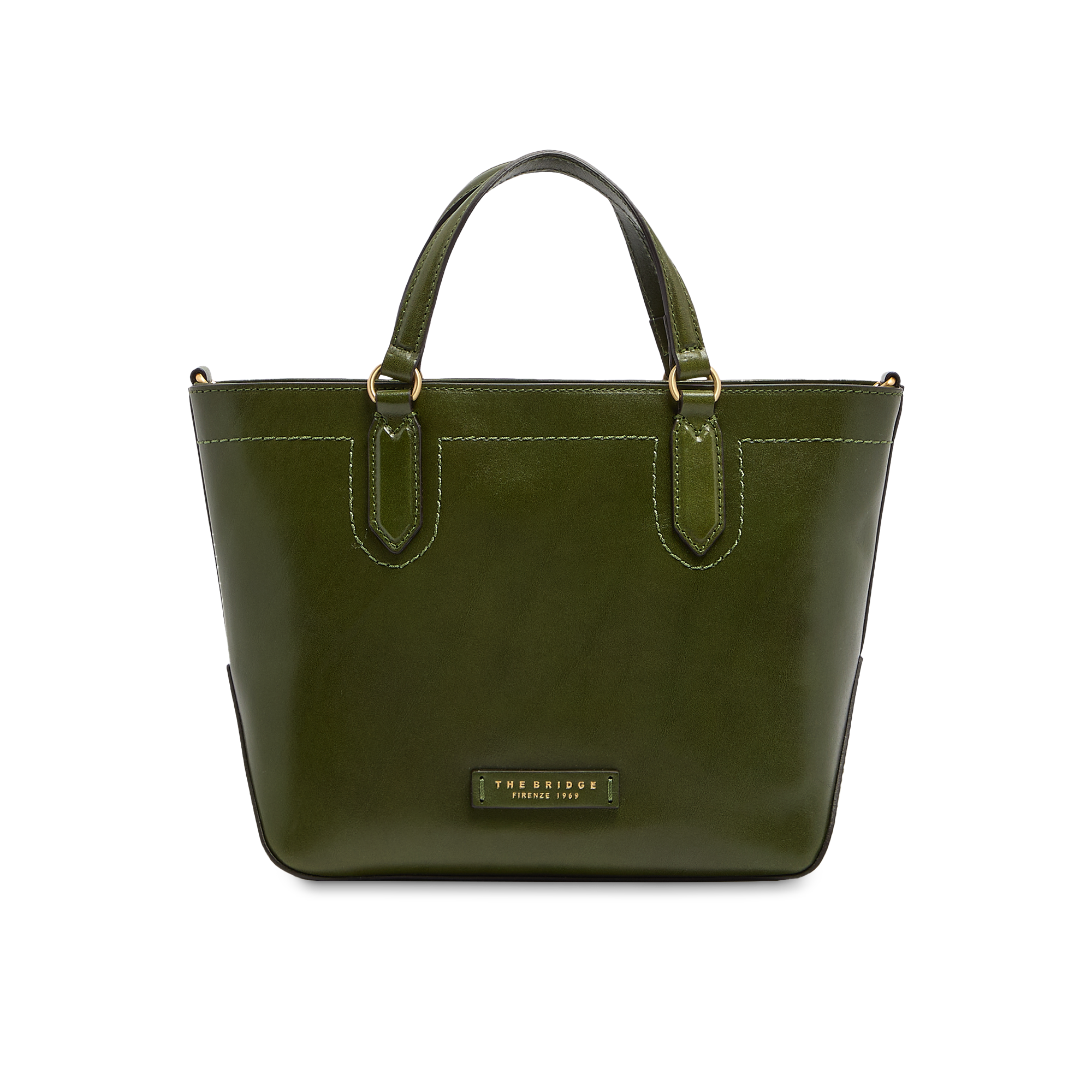 the-bridge-larissa-borsa-a-mano-in-pelle-donna-verde-maggiorana-con-tracolla-rem image 1