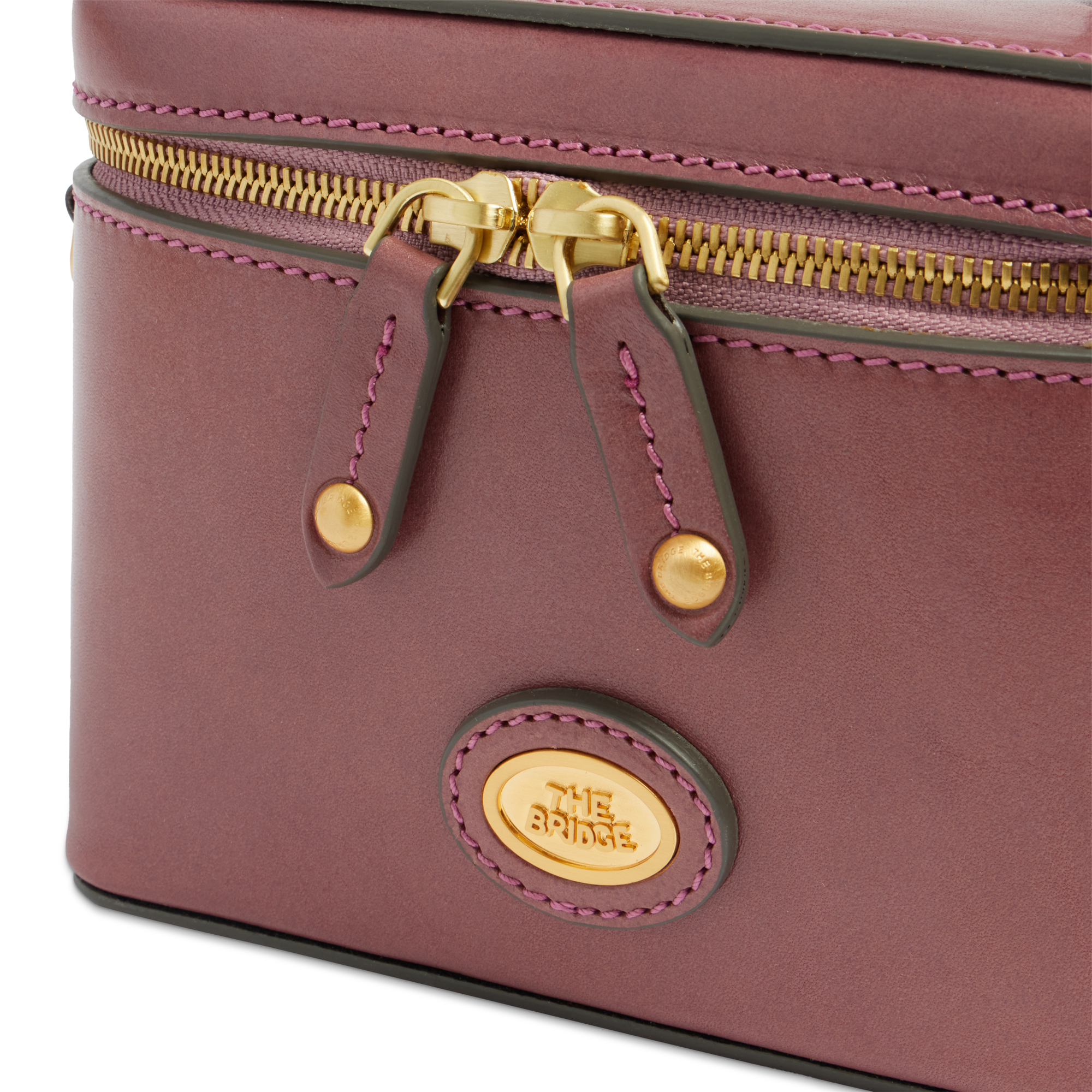 the-bridge-mini-bauletto-in-pelle-story-donna-con-manico-gioiello-orchidea-oro image 6