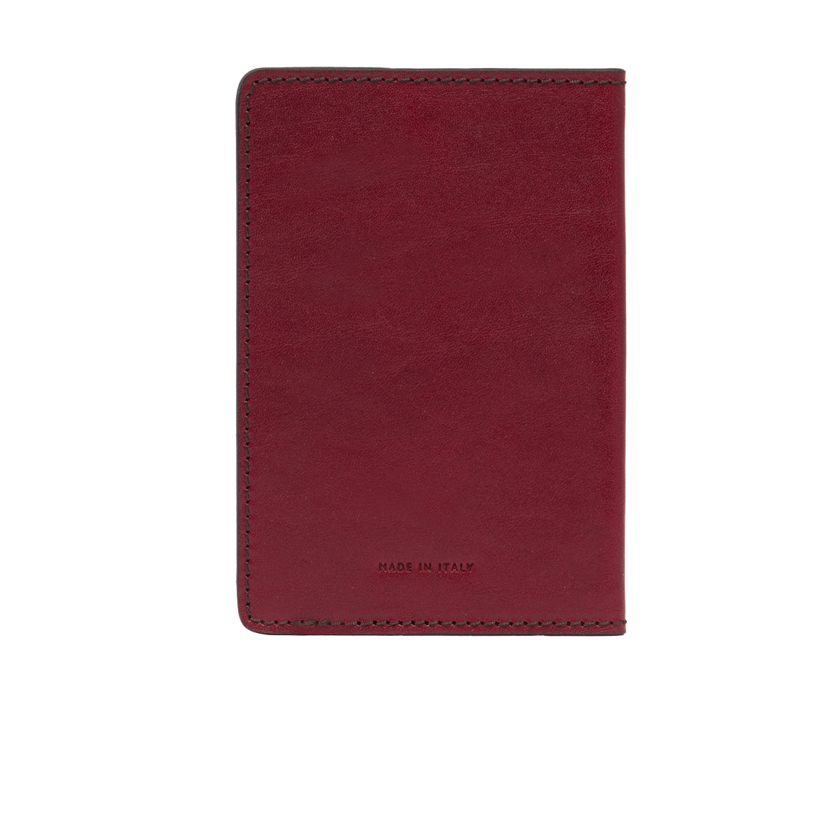 the-bridge-porta-passaporto-in-pelle-rosso-ribes-oro image 2