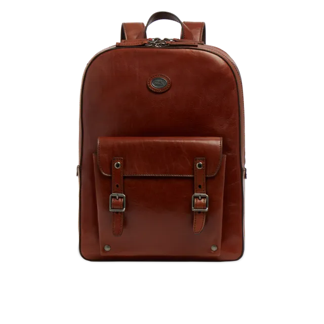 the-bridge-zaino-pelle-uomo-porta-pc-due-zip-galileo-marrone-rutenio-scuro image 1