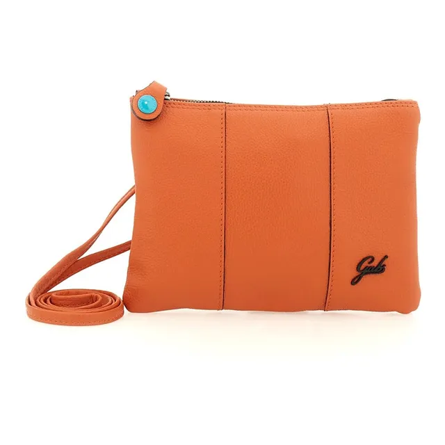gabs-beyonce-s-pochette-tracolla-donna-in-pelle-bull-black-orange image 1