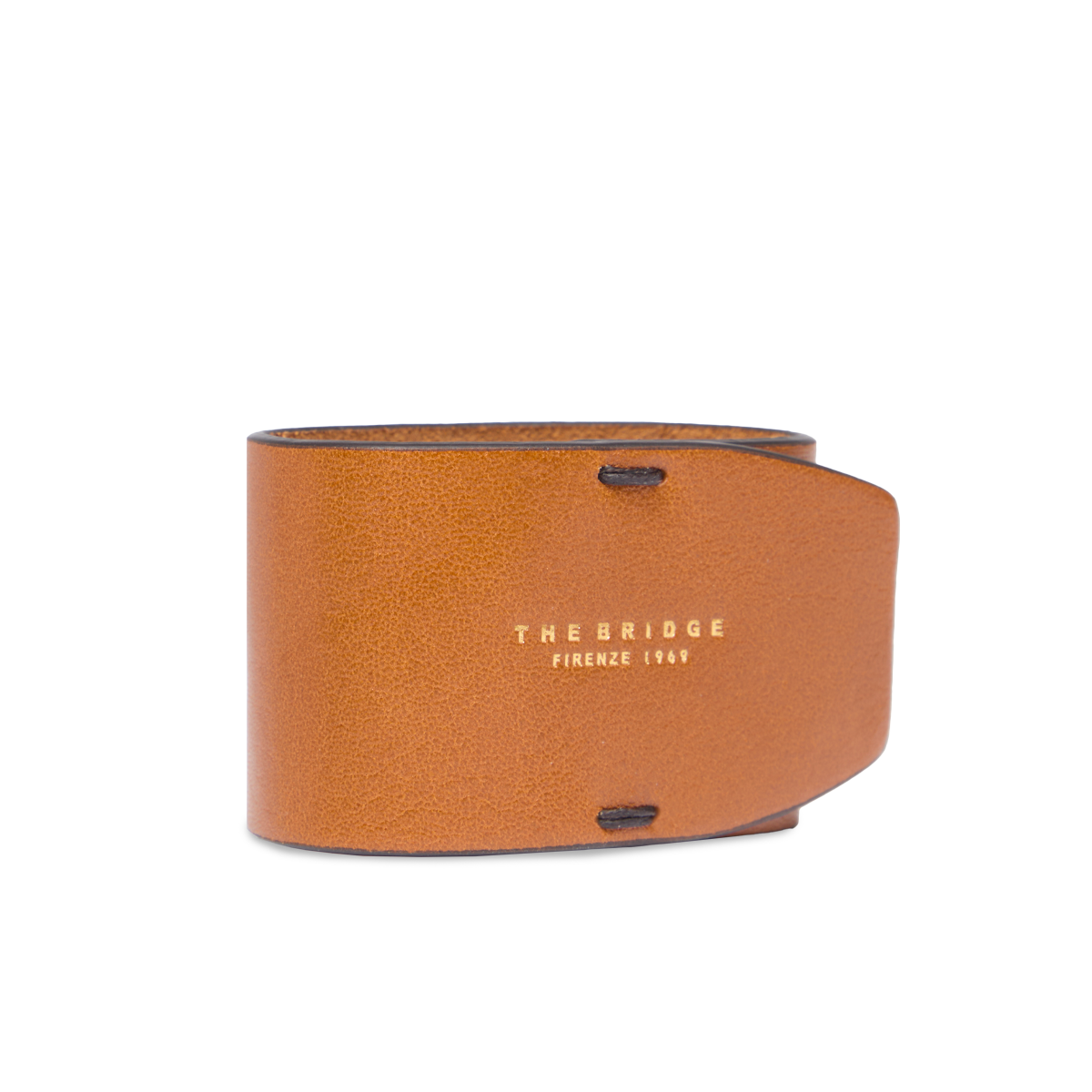 the-bridge-portatovaglioli-in-pelle-cognac-oro image 2