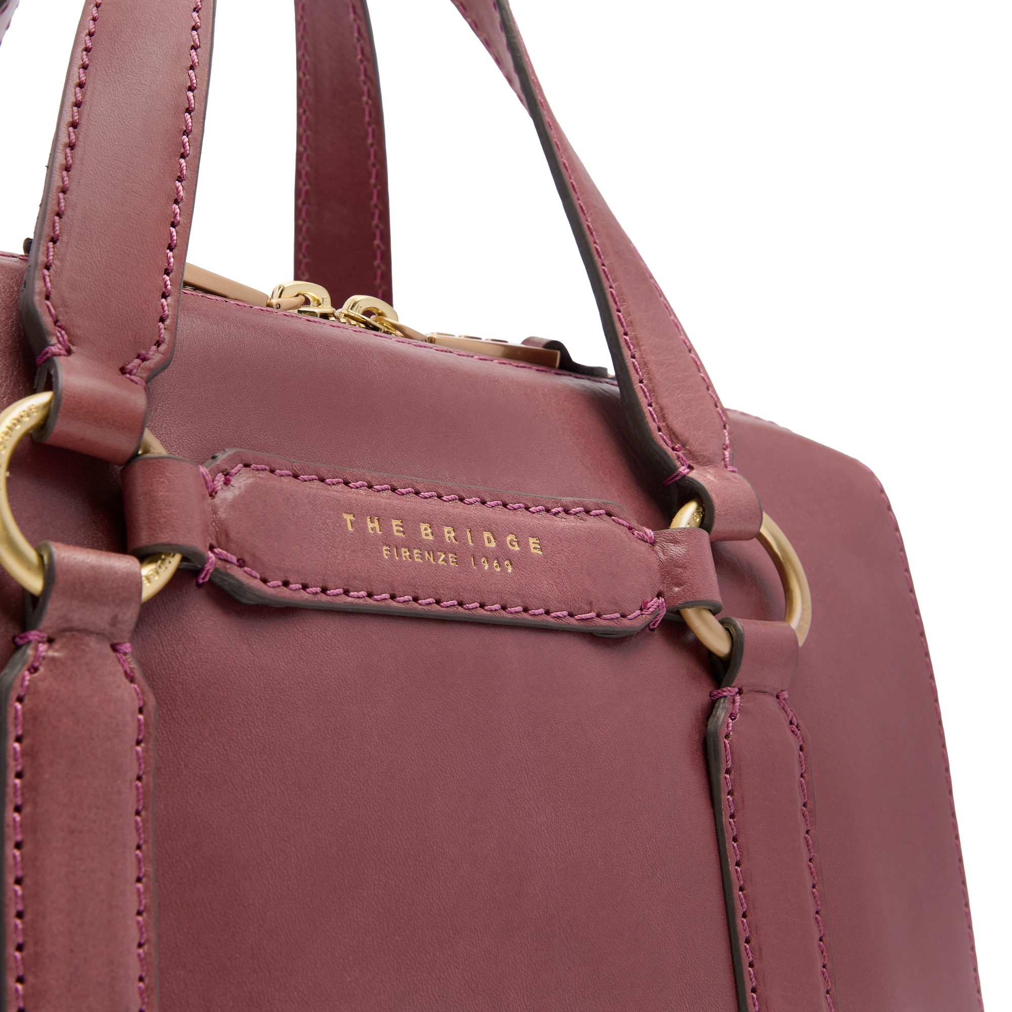 the-bridge-laura-borsa-grande-a-mano-in-pelle-orchidea-con-tracolla image 5