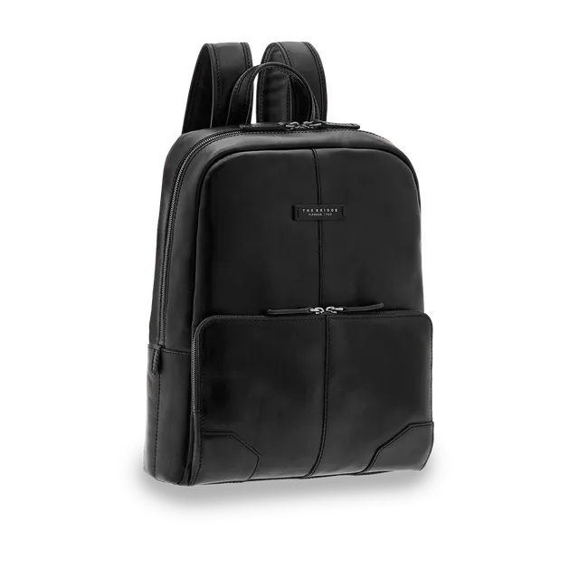 the-bridge-zaino-in-pelle-porta-pc-uomo-una-zip-nero-rutenio image 1