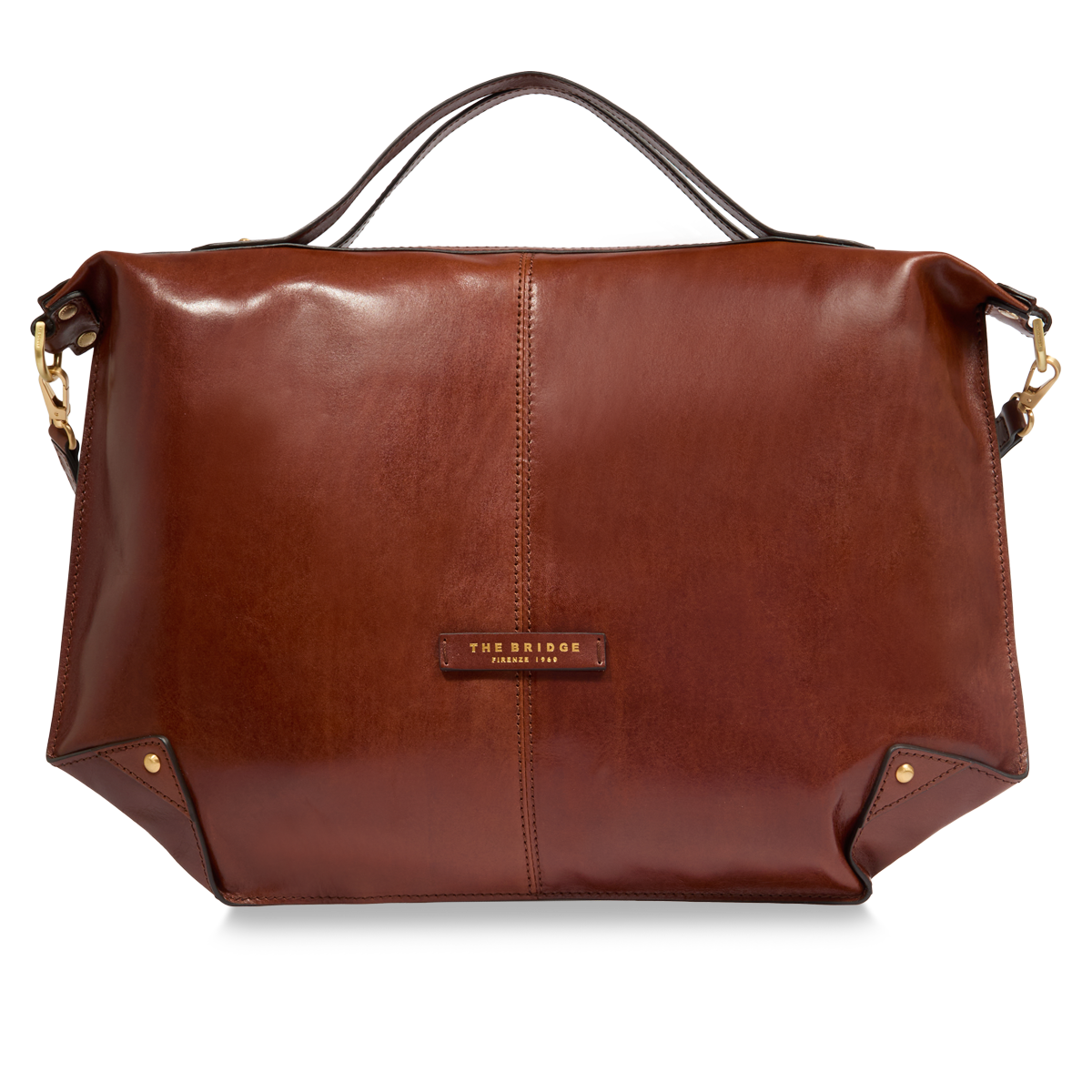 the-bridge-borsa-tracolla-in-pelle-taglia-l-con-chiusura-zip image 1