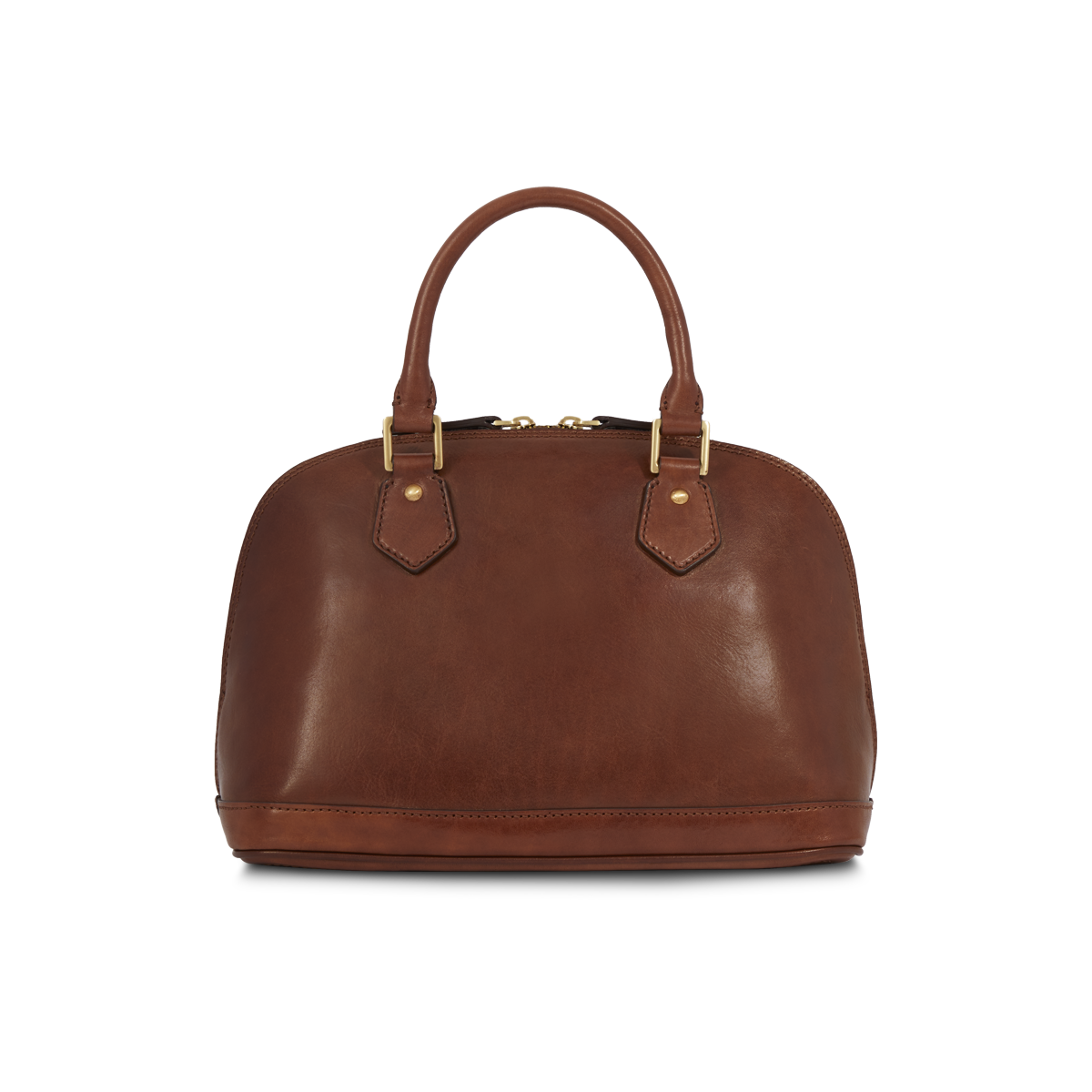 the-bridge-borsa-shopper-in-pelle-da-donna-con-zip-grande-marrone-oro image 3