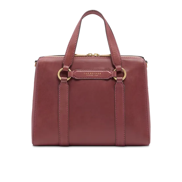 the-bridge-laura-borsa-grande-a-mano-in-pelle-orchidea-con-tracolla image 1