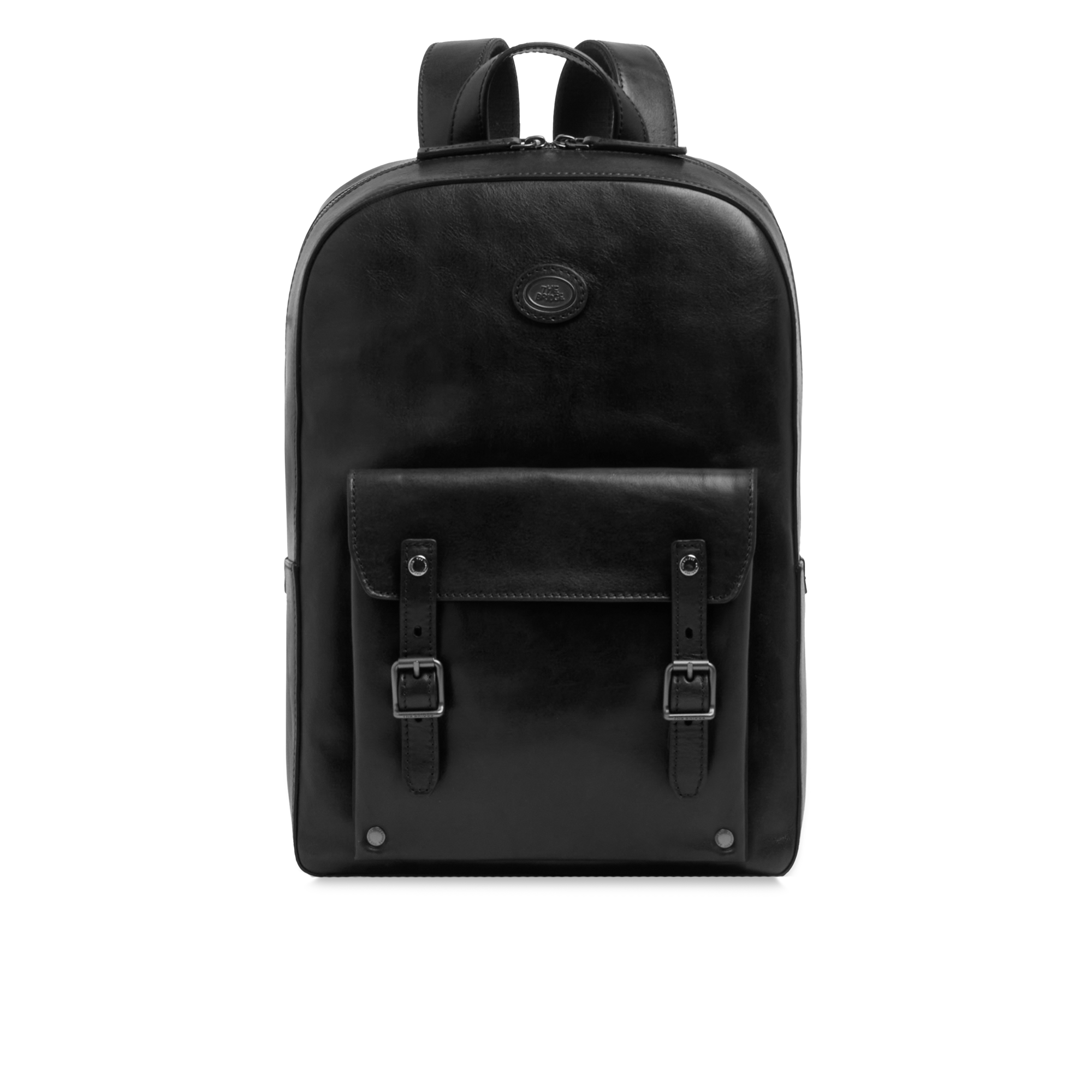 the-bridge-galileo-zaino-in-pelle-porta-pc-uomo-una-zip-nero-rutenio image 1