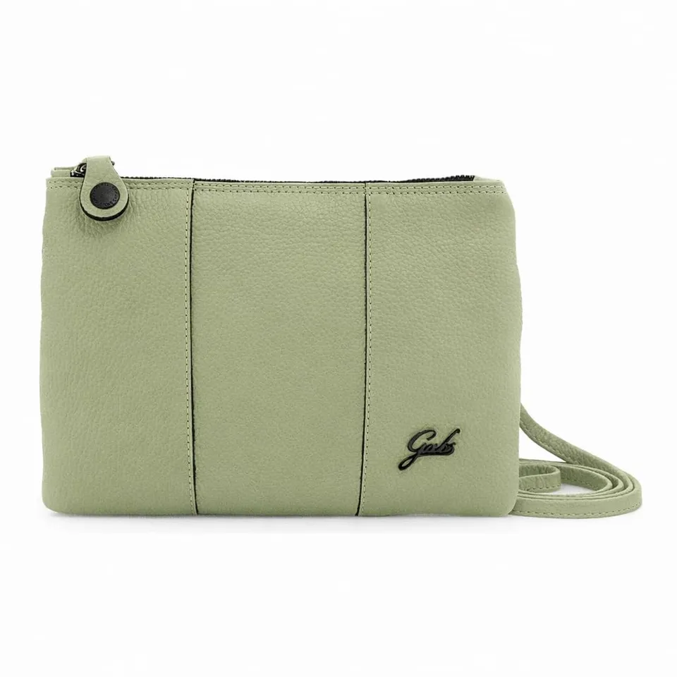 gabs-beyonce-s-pochette-tracolla-donna-in-pelle-bull-black-celadon image 1