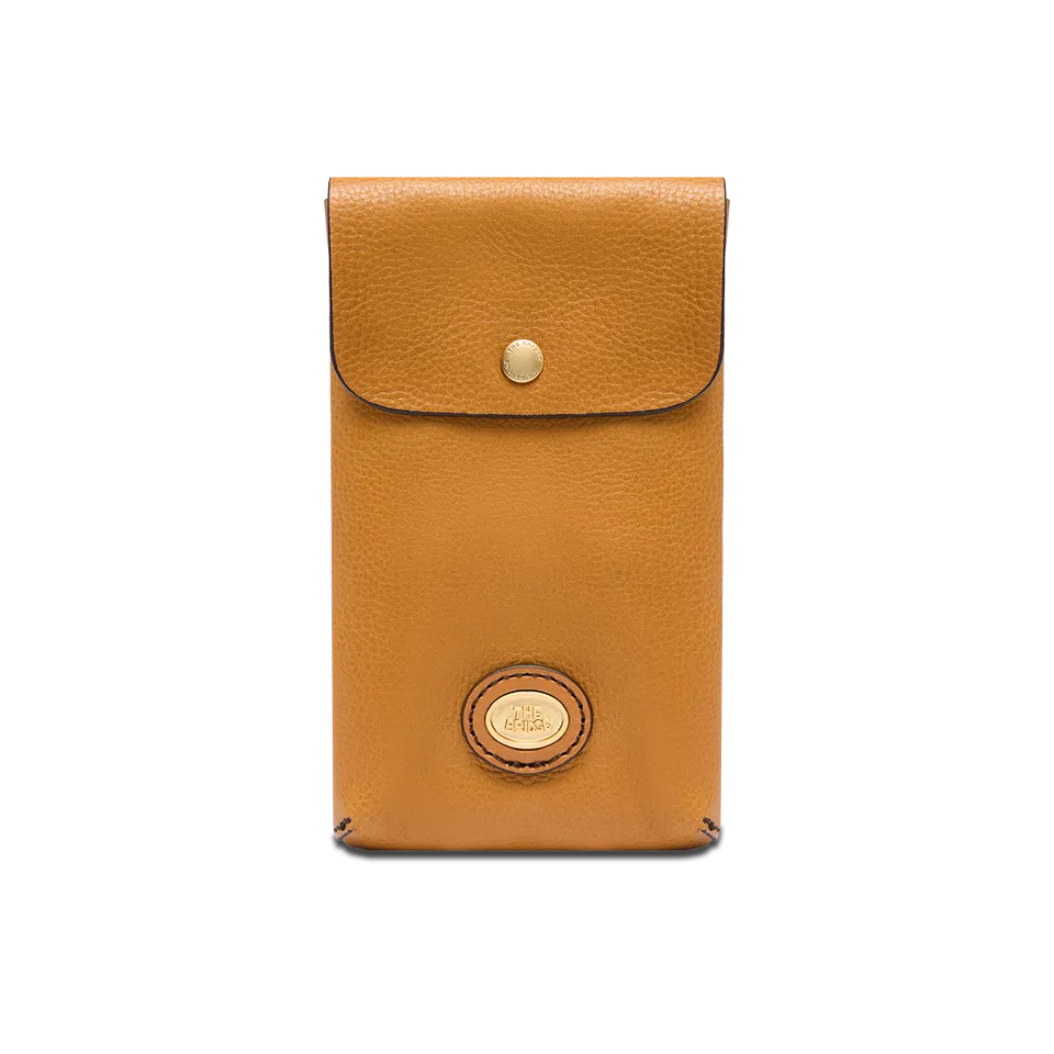 the-bridge-custodia-telefono-in-pelle-bovina-grana-curry-oro image 1