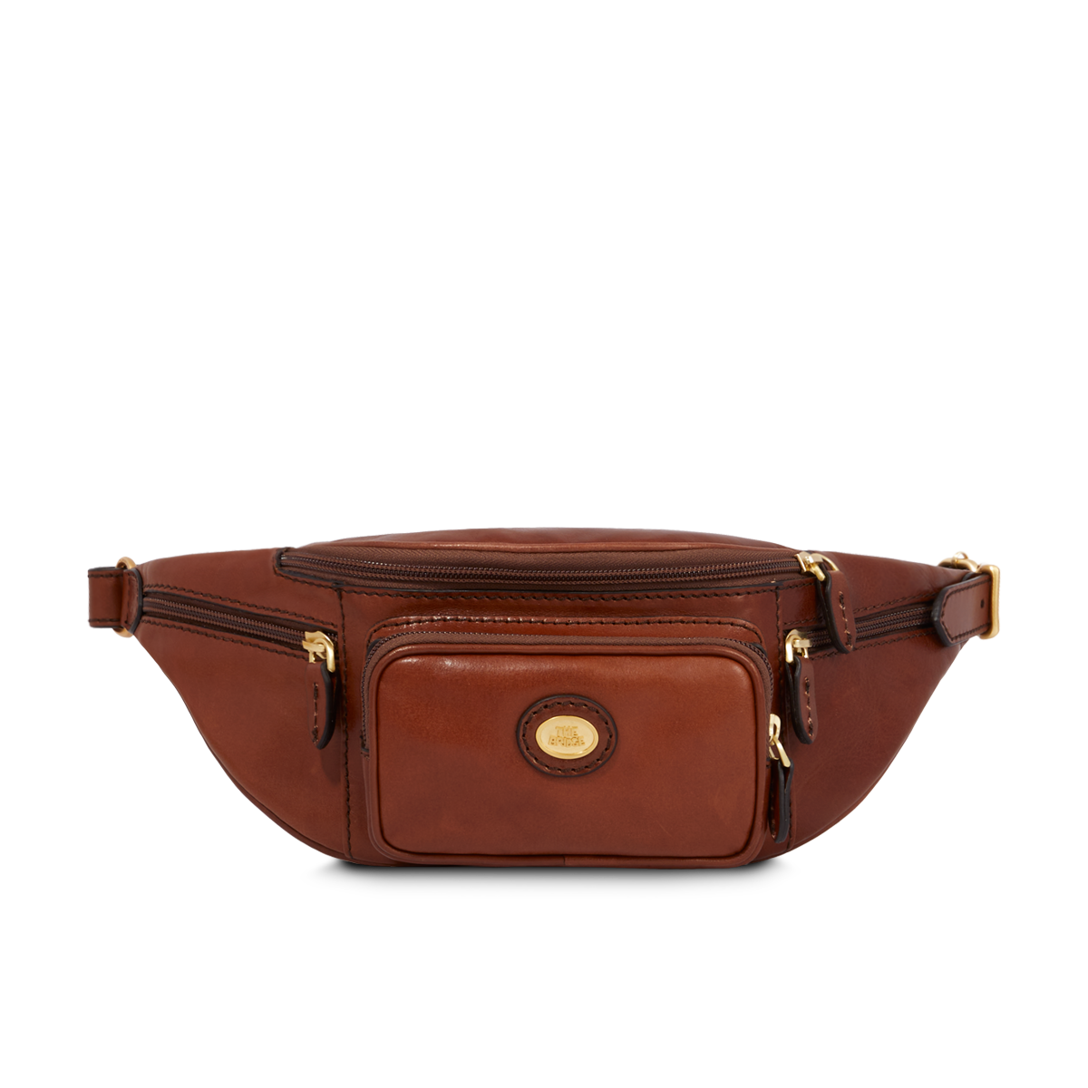 the-bridge-marsupio-uomo-in-pelle-marrone-oro image 1