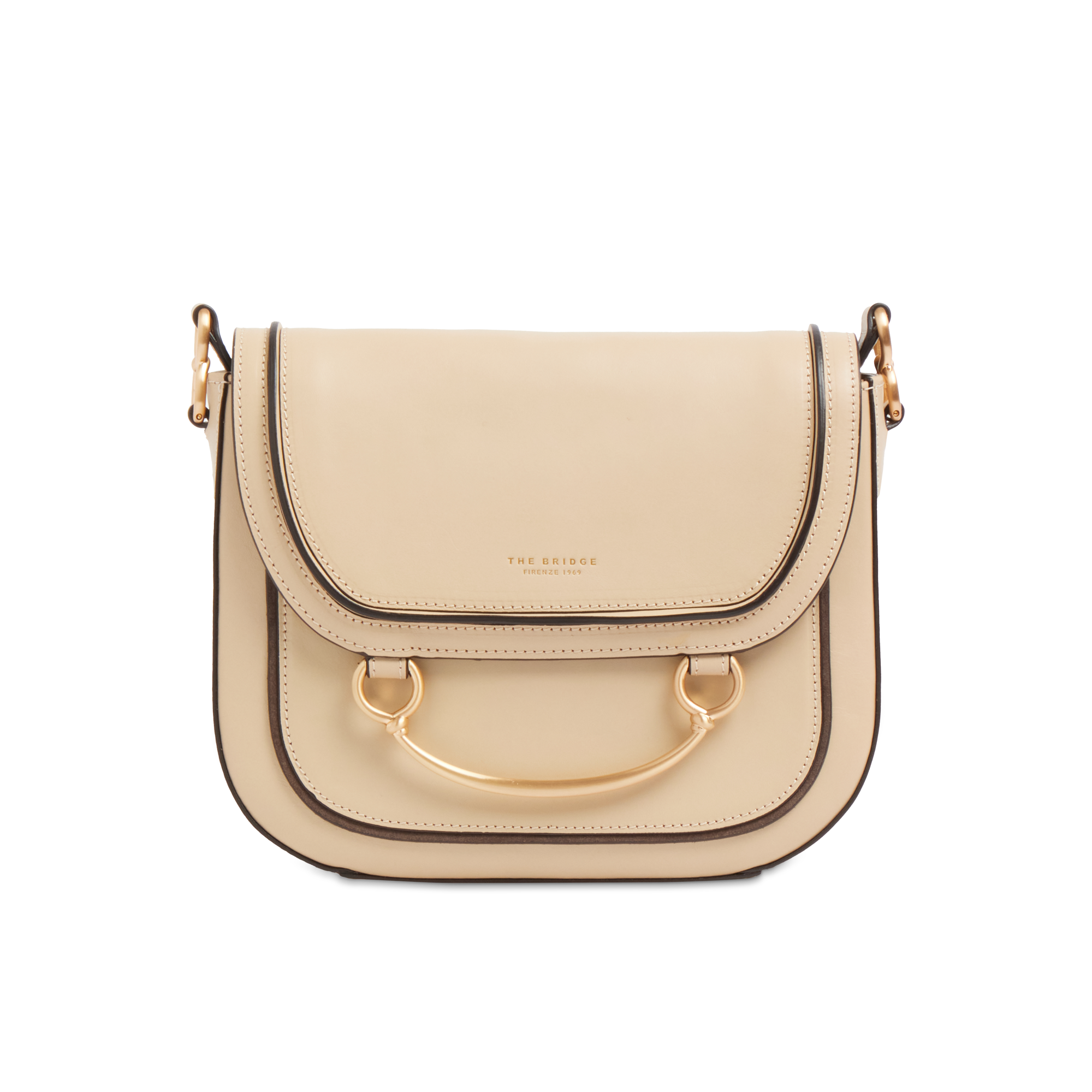 the-bridge-luce-borsa-donna-in-pelle-bovina-con-tracolla-butter-oro image 1