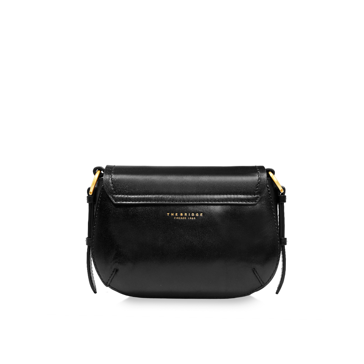 the-bridge-borsa-tracolla-in-pelle-federica-nero-oro image 3