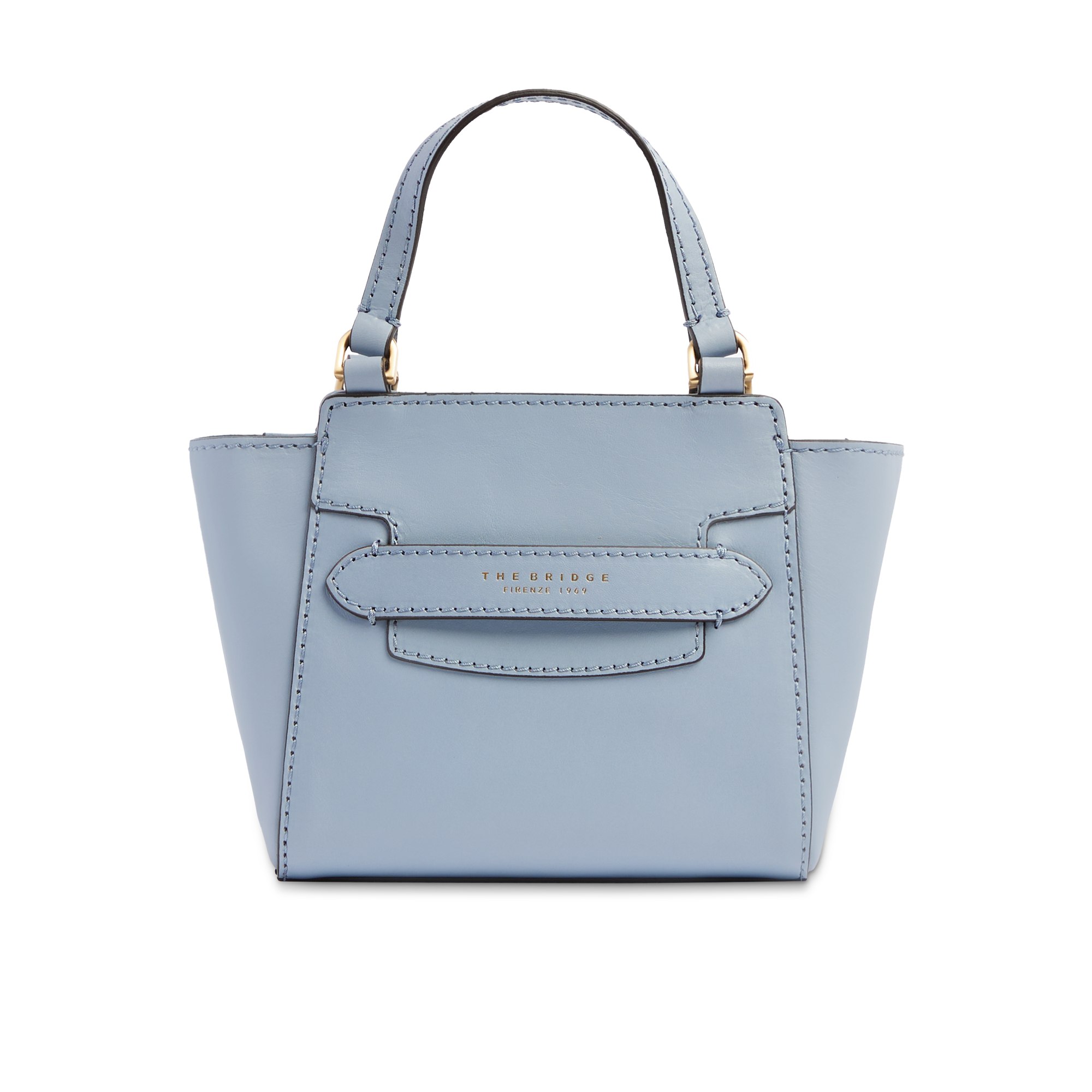the-bridge-lucrezia-borsa-in-pelle-donna-acqua-con-oro-e-tracolla-removibile image 1