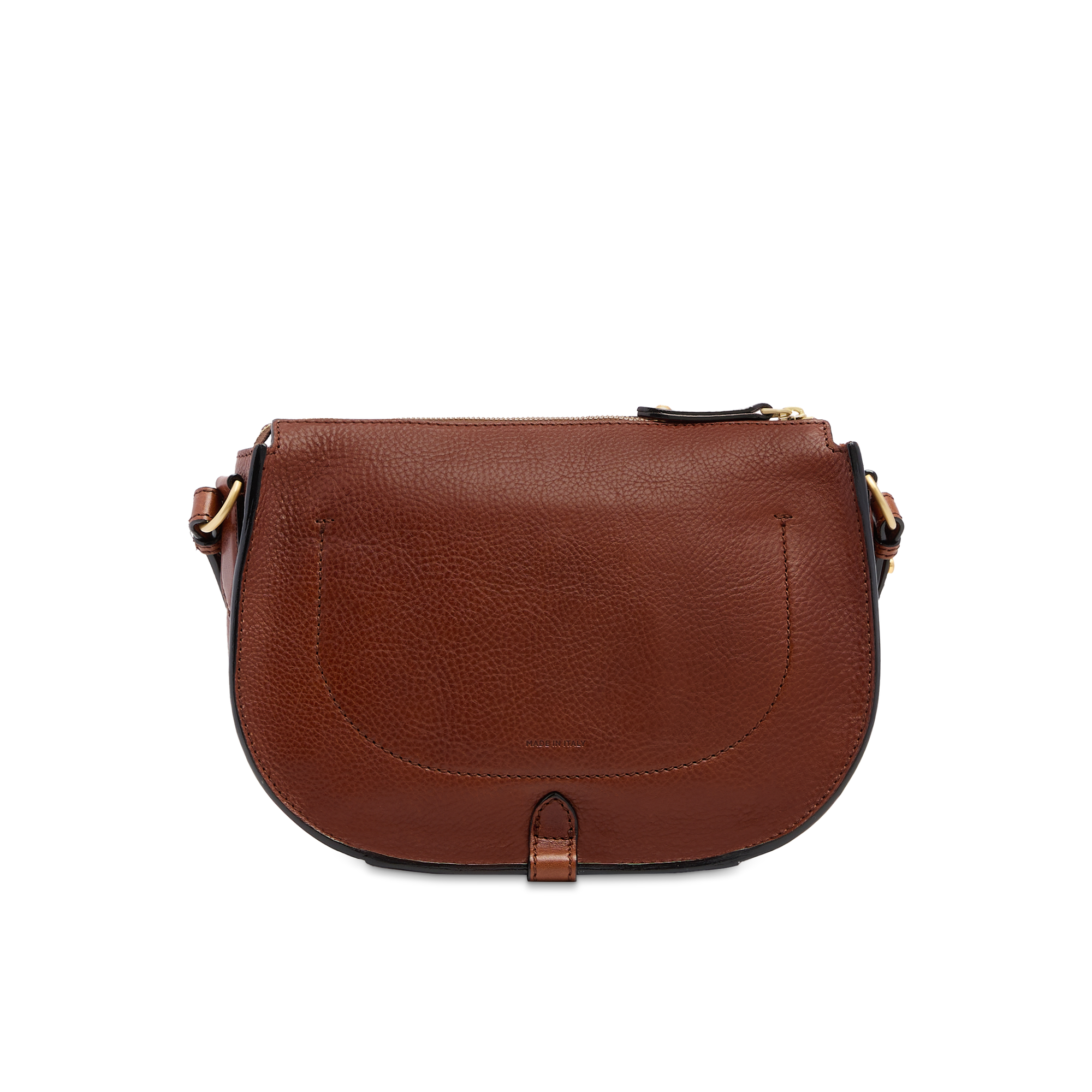 the-bridge-isadora-borsa-tracolla-in-pelle-marrone-con-oro image 3
