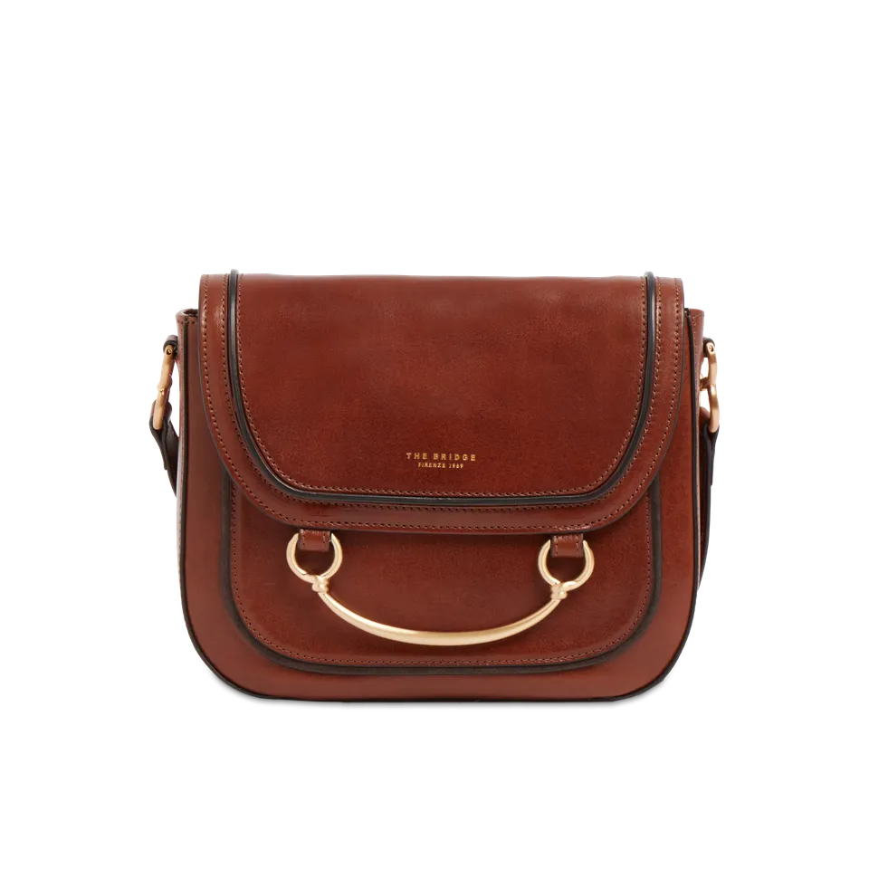 the-bridge-borsa-in-pelle-da-donna-con-tracolla-patta-e-manico-gioiello-luce-mar image 1