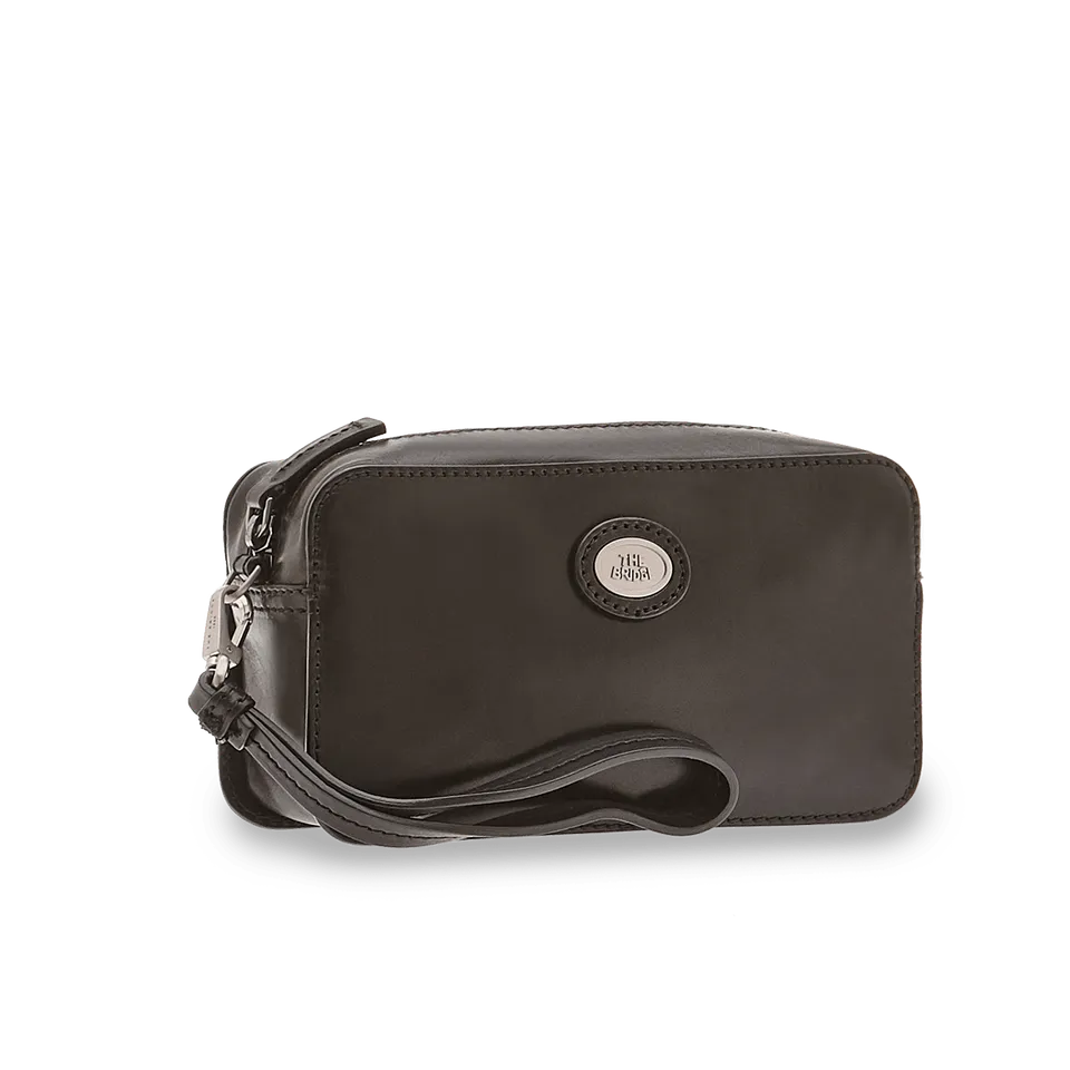 the-bridge-pochette-uomo-da-polso-in-pelle-nero-palladio image 1