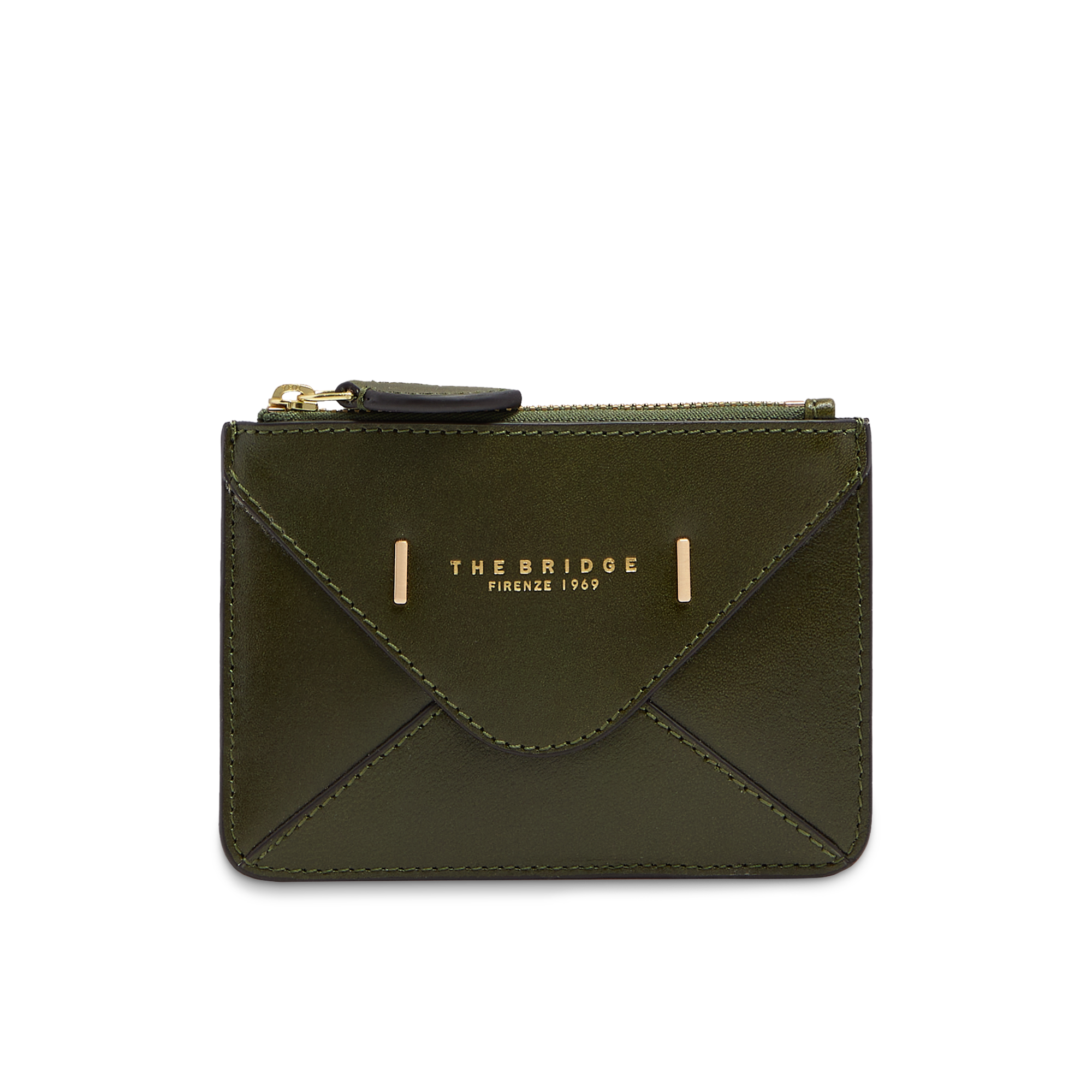 the-bridge-frida-portacarte-donna-in-pelle-maggiorana-con-zip image 1