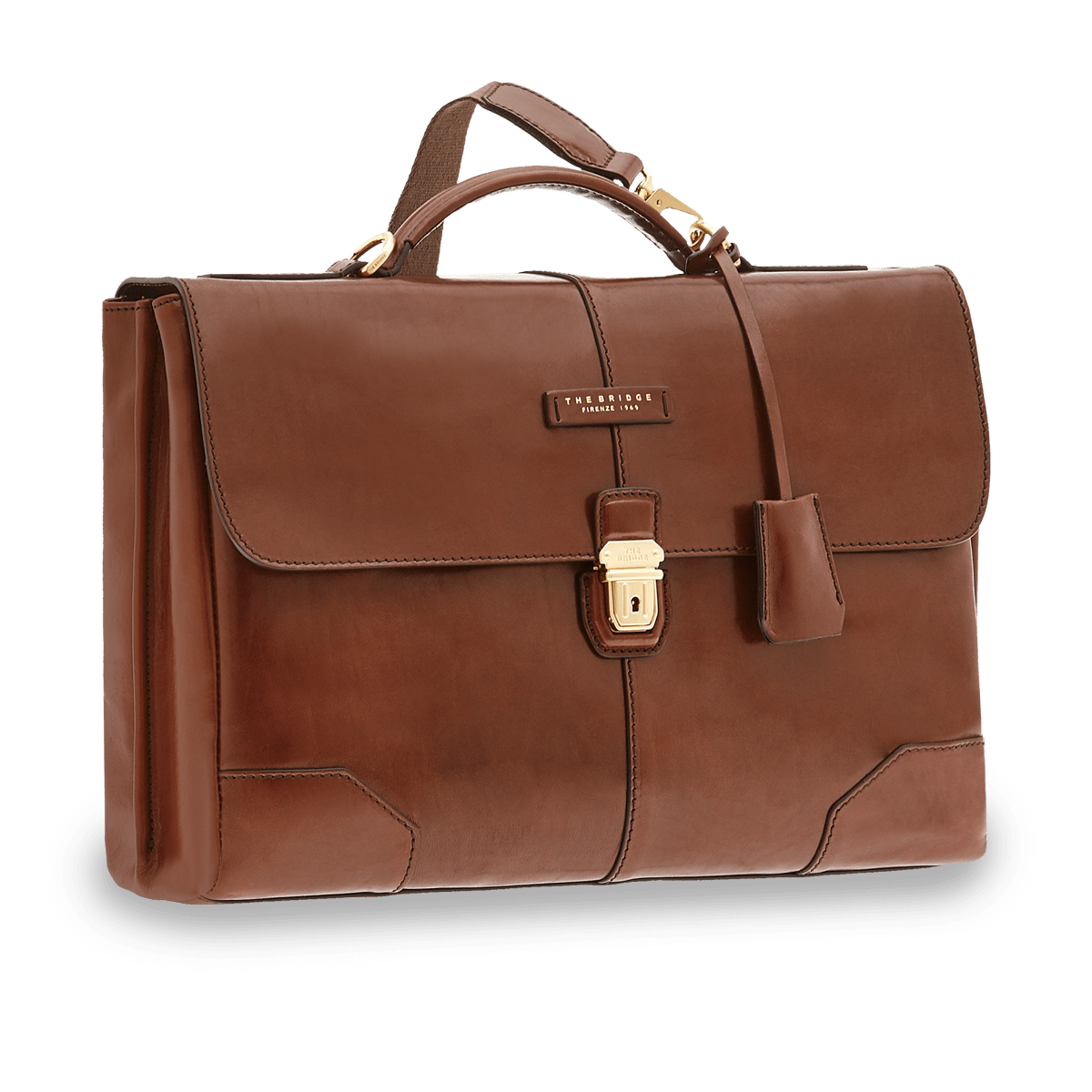 the-bridge-cartella-uomo-in-pelle-porta-pc-con-tracolla-marrone-oro-3 image 1
