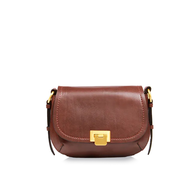 the-bridge-federica-borsa-a-tracolla-in-pelle-marrone-oro image 1