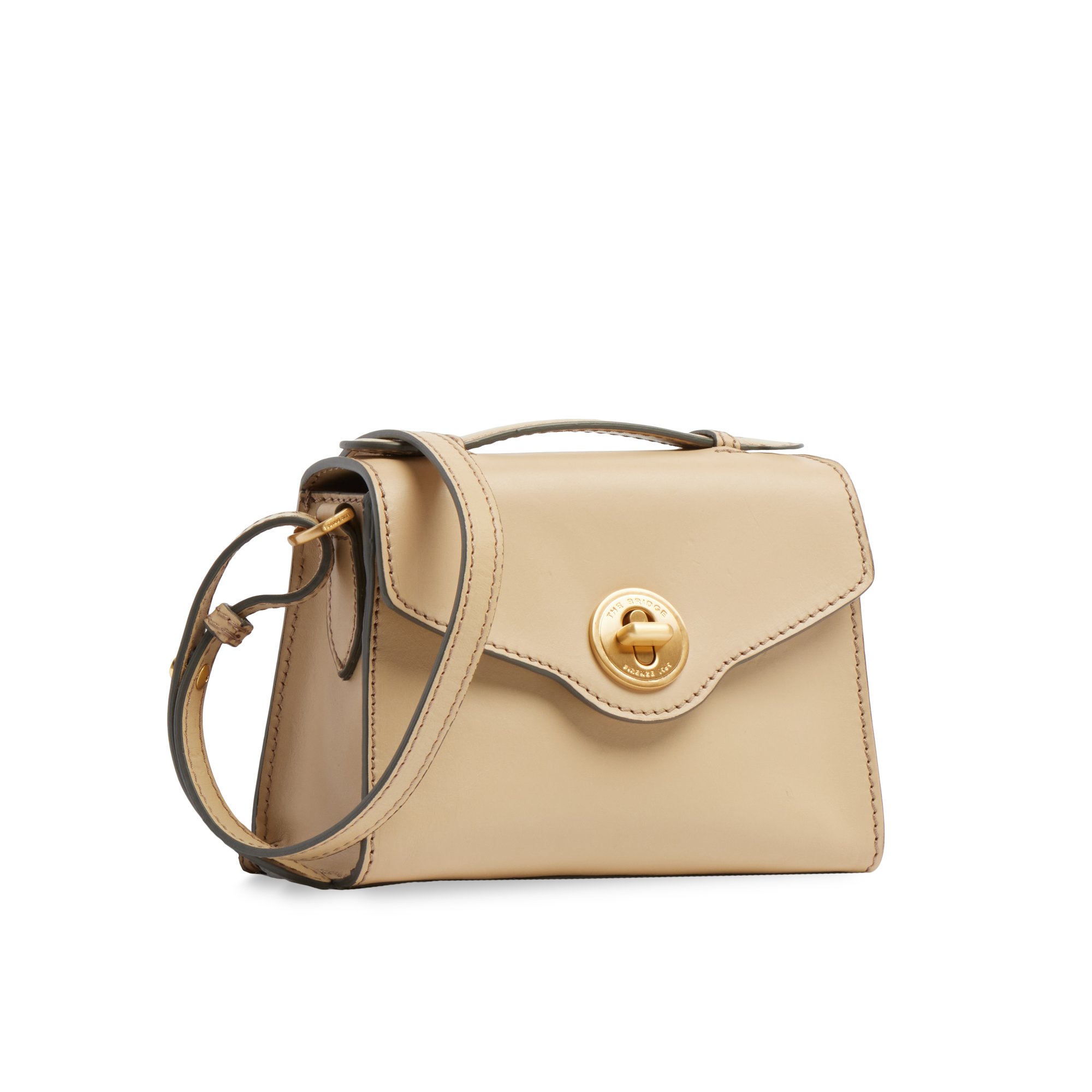 the-bridge-irene-borsa-in-pelle-donna-compatta-butter-oro-con-tracolla-removibil image 2