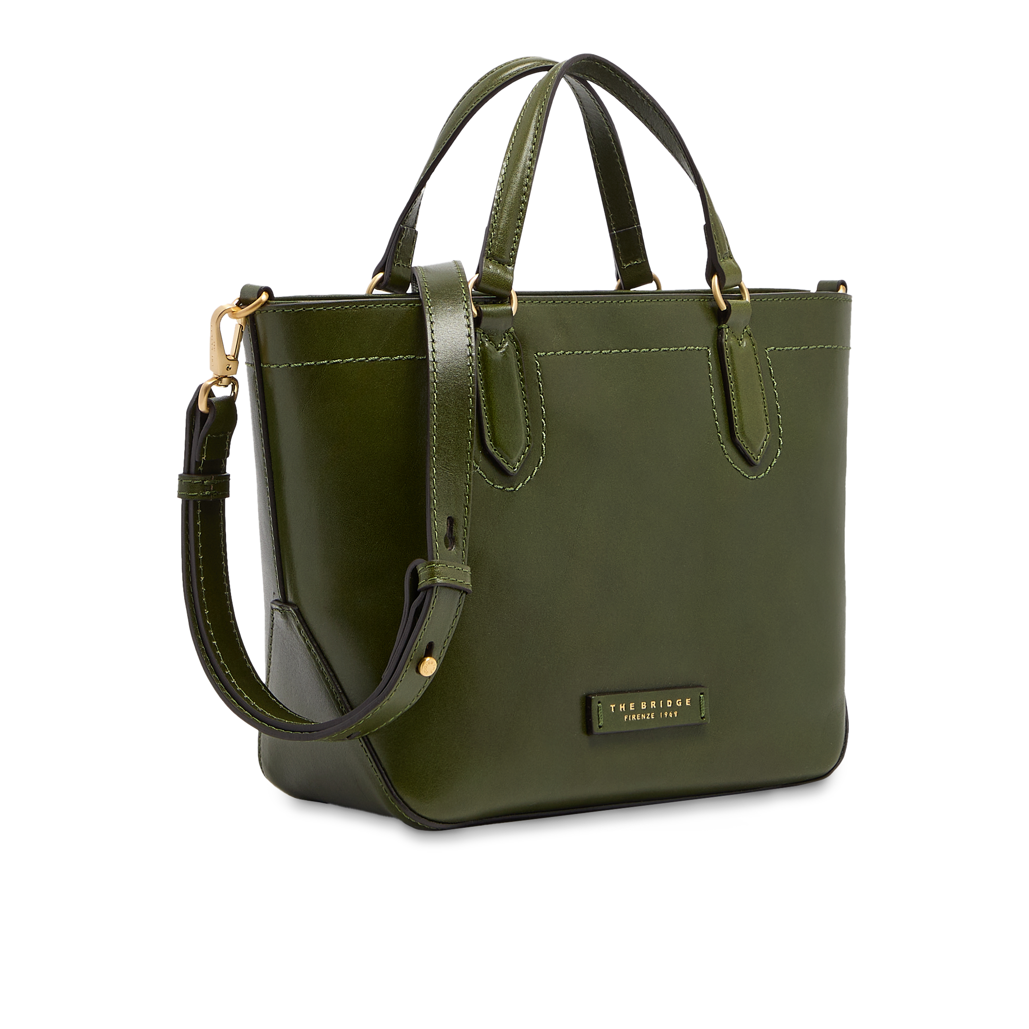 the-bridge-larissa-borsa-a-mano-in-pelle-donna-verde-maggiorana-con-tracolla-rem image 2