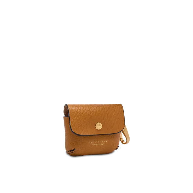 the-bridge-custodia-airpods-in-pelle-curry-oro-unisex image 1