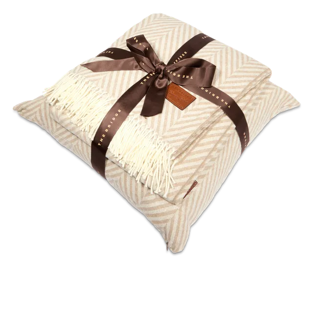the-bridge-set-cuscino-e-plaid-in-tessuto image 1