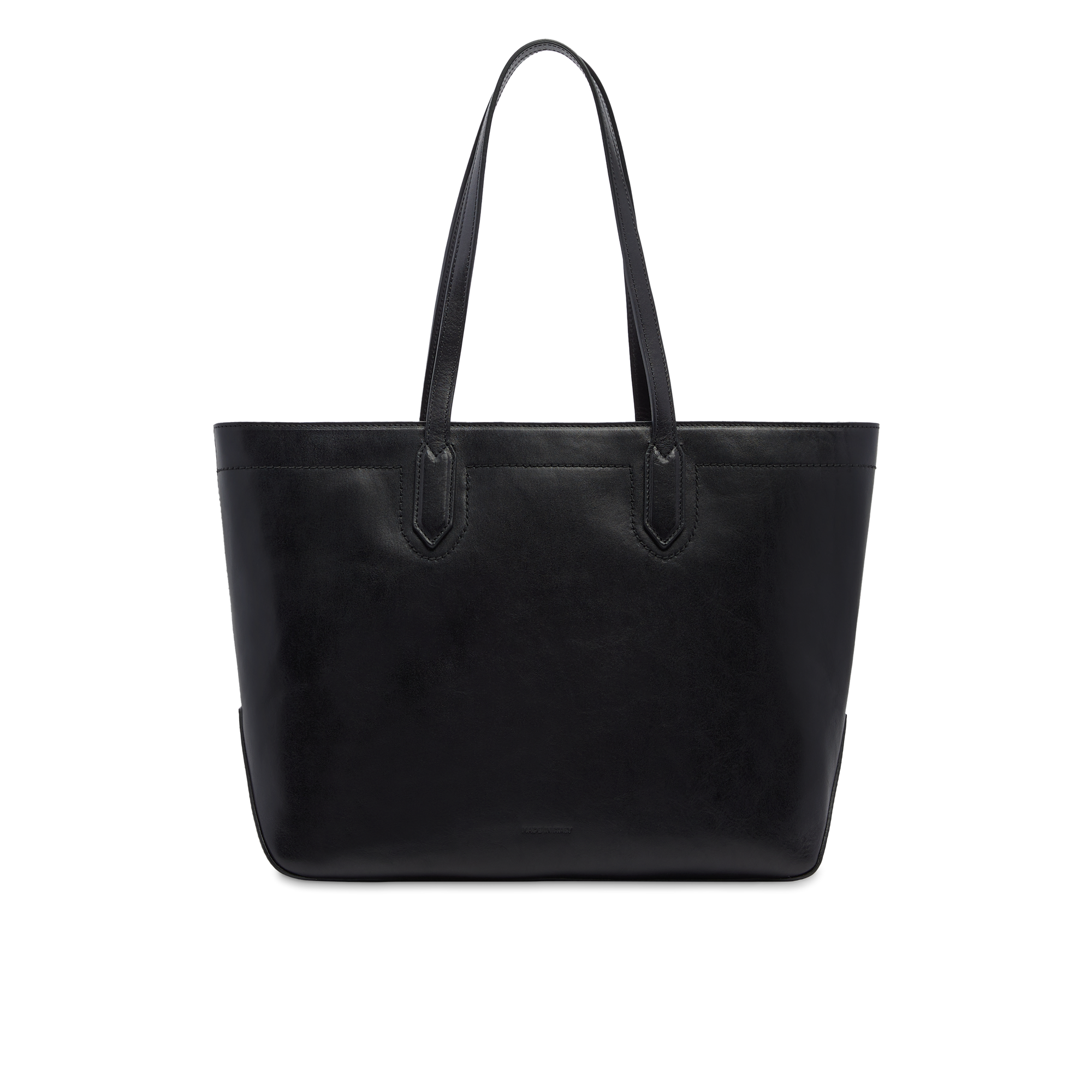 the-bridge-larissa-borsa-shopper-in-pelle-donna-nero-con-oro image 3