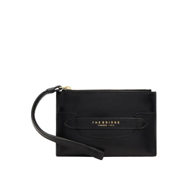 the-bridge-lucrezia-pochette-in-pelle-donna-nero-oro image 1