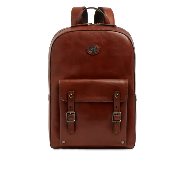 the-bridge-galileo-zaino-uomo-in-pelle-porta-pc-con-una-zip-marrone-rutenio image 1